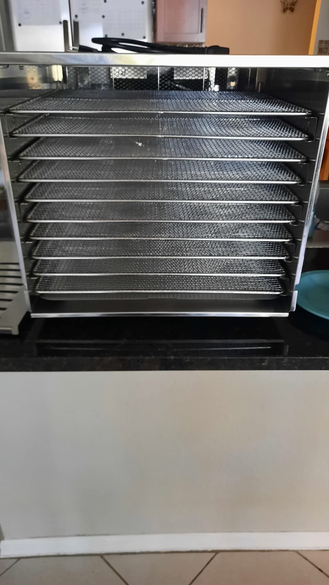 STX International Dehydra 1200W-XLS Food Dehydrator | Commercial Stainless Steel | Digital Controls | 10 Trays | 2 Food-Safe Mats | 1200 Watts | 97-165°F Temperature Range | 15-Hour Timer | Jerky Safe customer photo 1