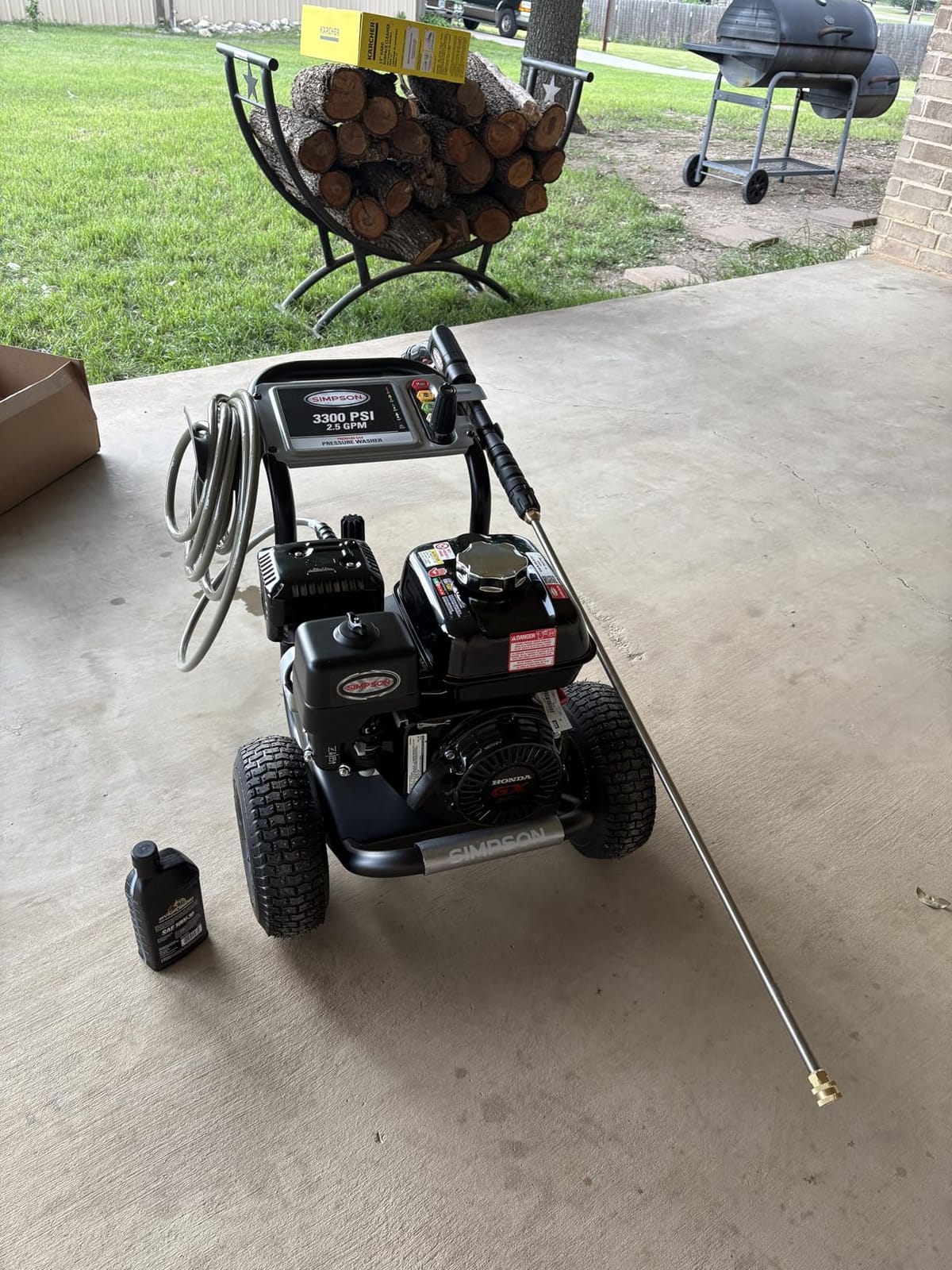 SIMPSON Cleaning PS3228 PowerShot 3300 PSI Gas Pressure Washer, 2.5 GPM, Honda GX200 Engine customer photo 1
