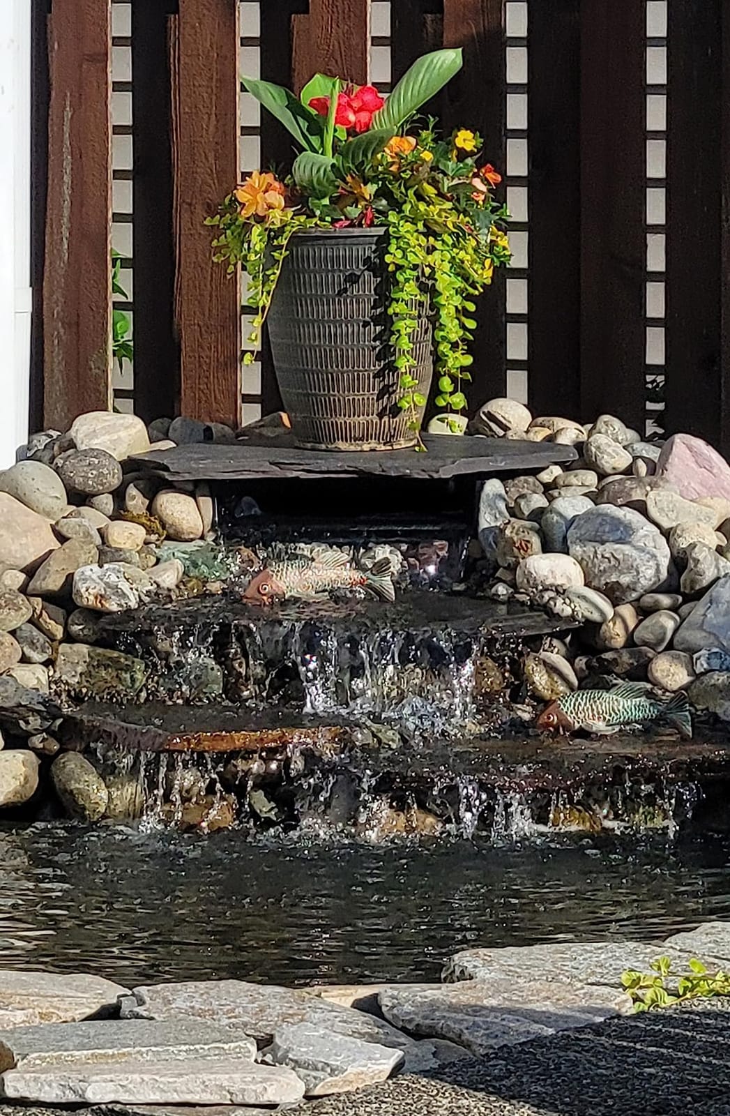 Simply Ponds 2100 GPH Water Garden Koi Pond Kit 15 x 20 Ft EPDM Liner | Custom water feature, 16