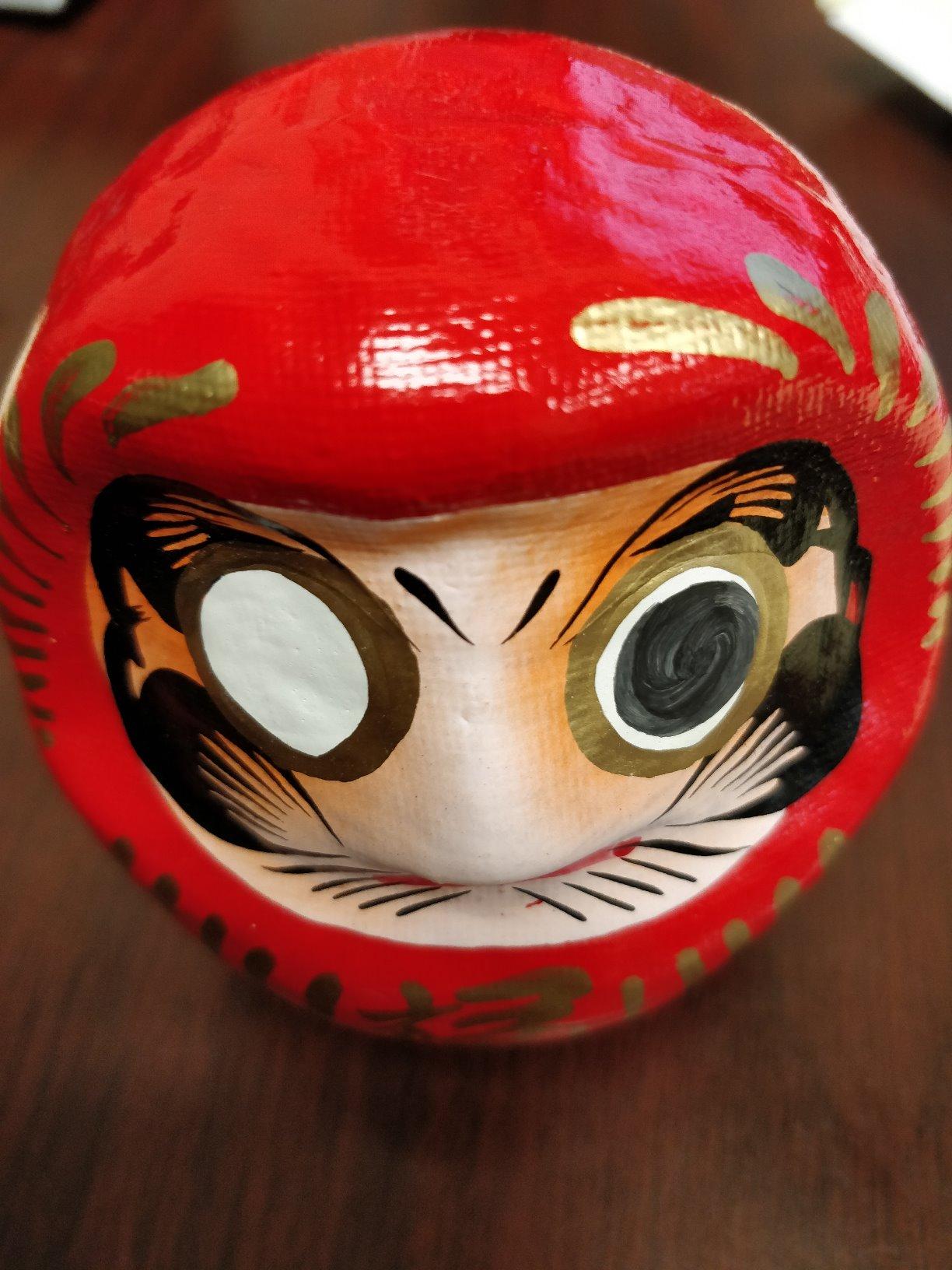 Kotobuki 6072869 Daruma Doll Paper-Mache - 3.75