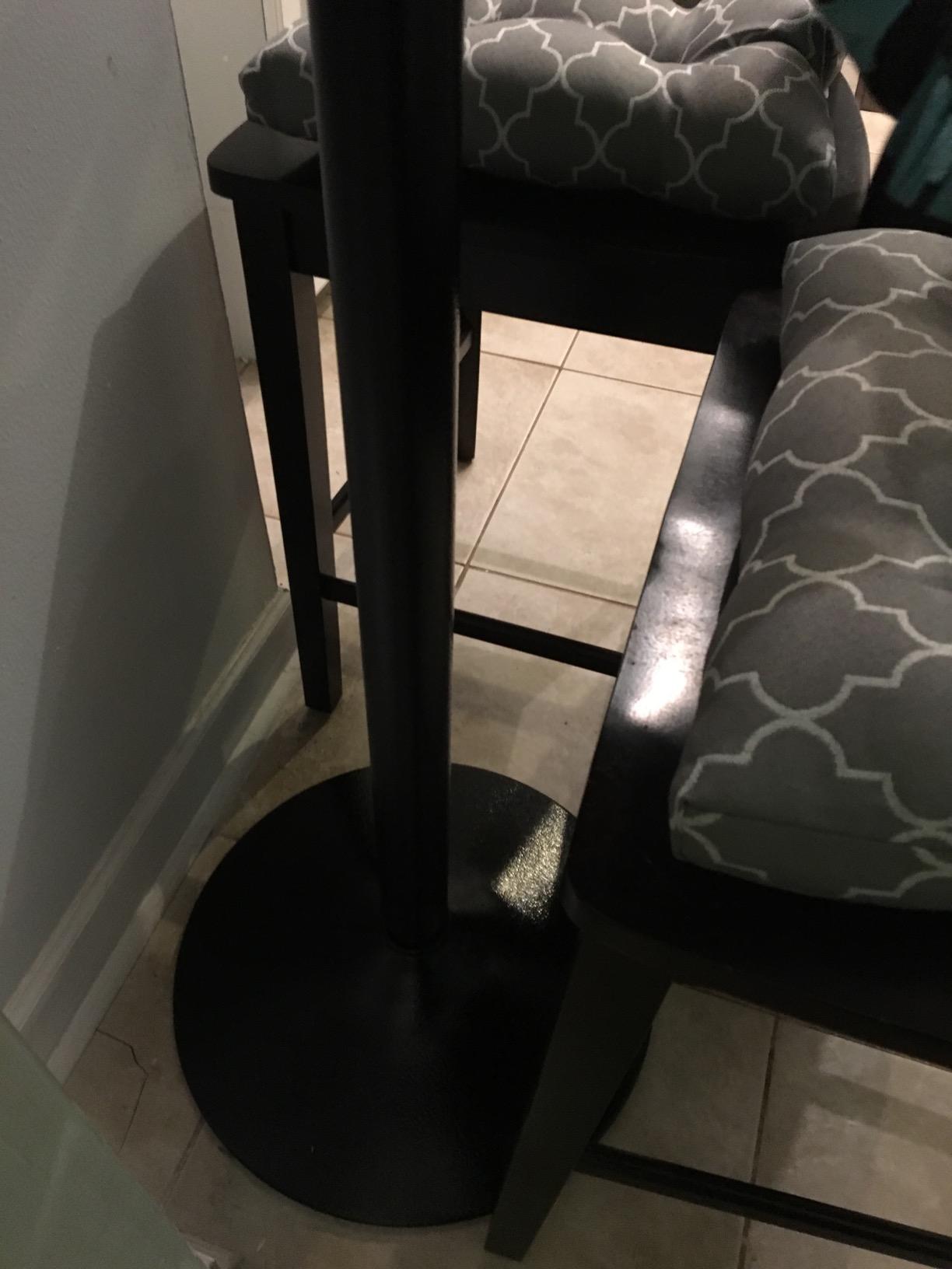 Winsome Obsidion Round Tall Pub Table, Black, 40