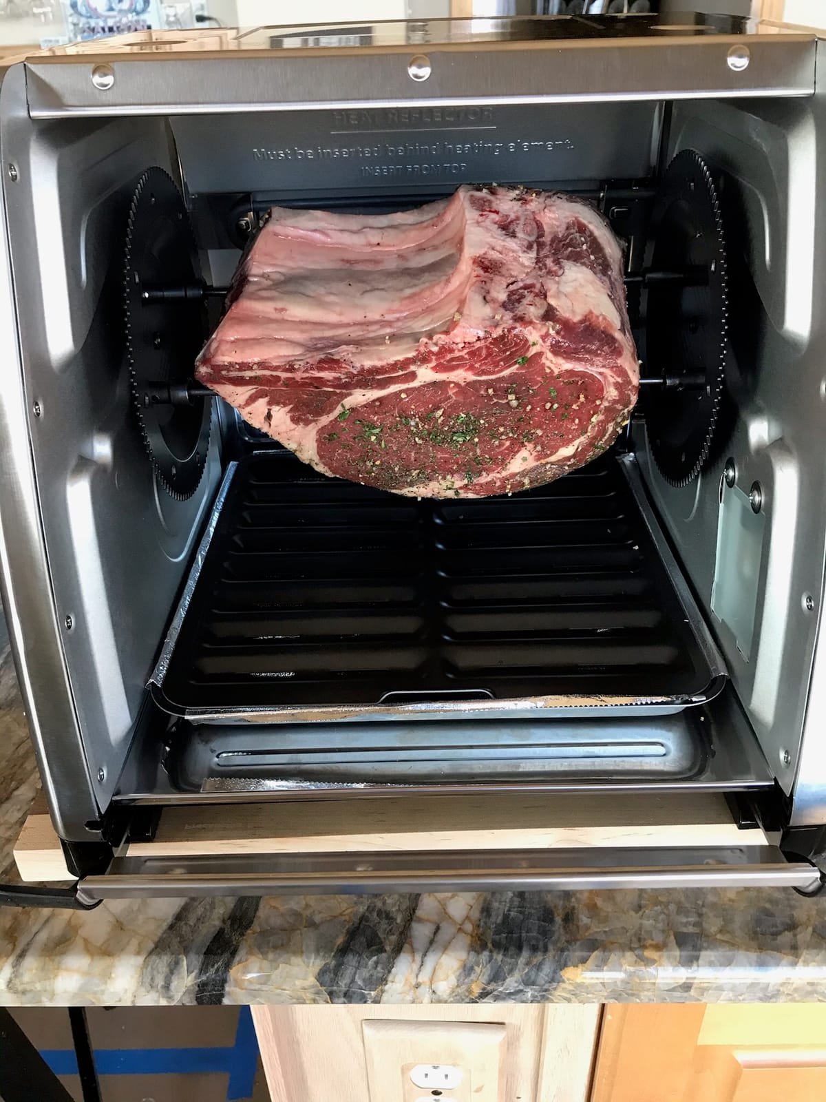 Ronco Showtime Large Capacity Rotisserie & BBQ Oven Modern Edition, Simple Switch Controls, Silicone Door Tie, Perfect Preset Rotation Speed, Self-Basting, Auto Shutoff, Stainless Steel customer photo 2