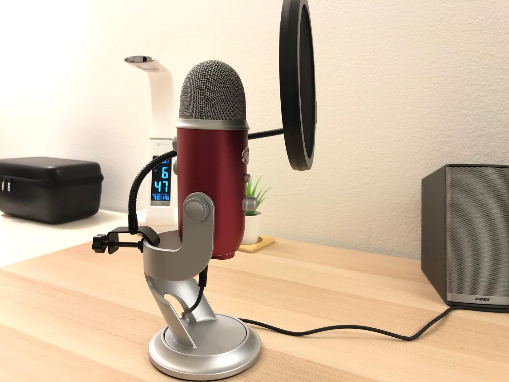 NEEWER Professional Microphone Pop Filter Shield | Compatible with Blue Yeti and Other Mic, Dual Layered Wind Pop Screen, Flexible 360 Degree Gooseneck Clip, Stabilizing Arm customer photo 2