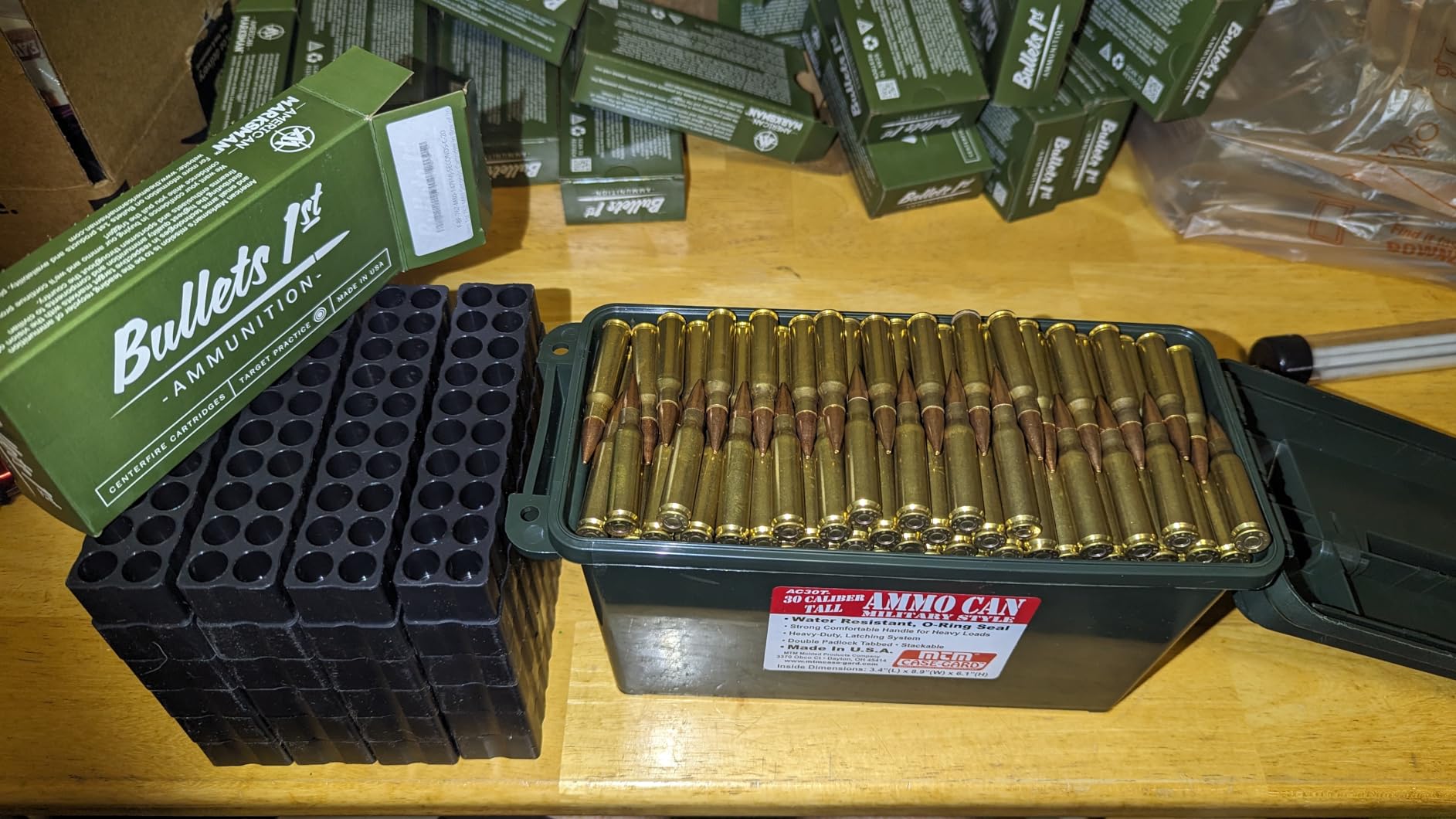MTM AC30T Ammo Storage Box, 30 Cal Ammo Can, Excellent Field Boxes, Water and Dust Resistant, Lockable Storage Box with Handle, Secures Hunting Gear, Supplies, and Bullets, USA Made customer photo 1