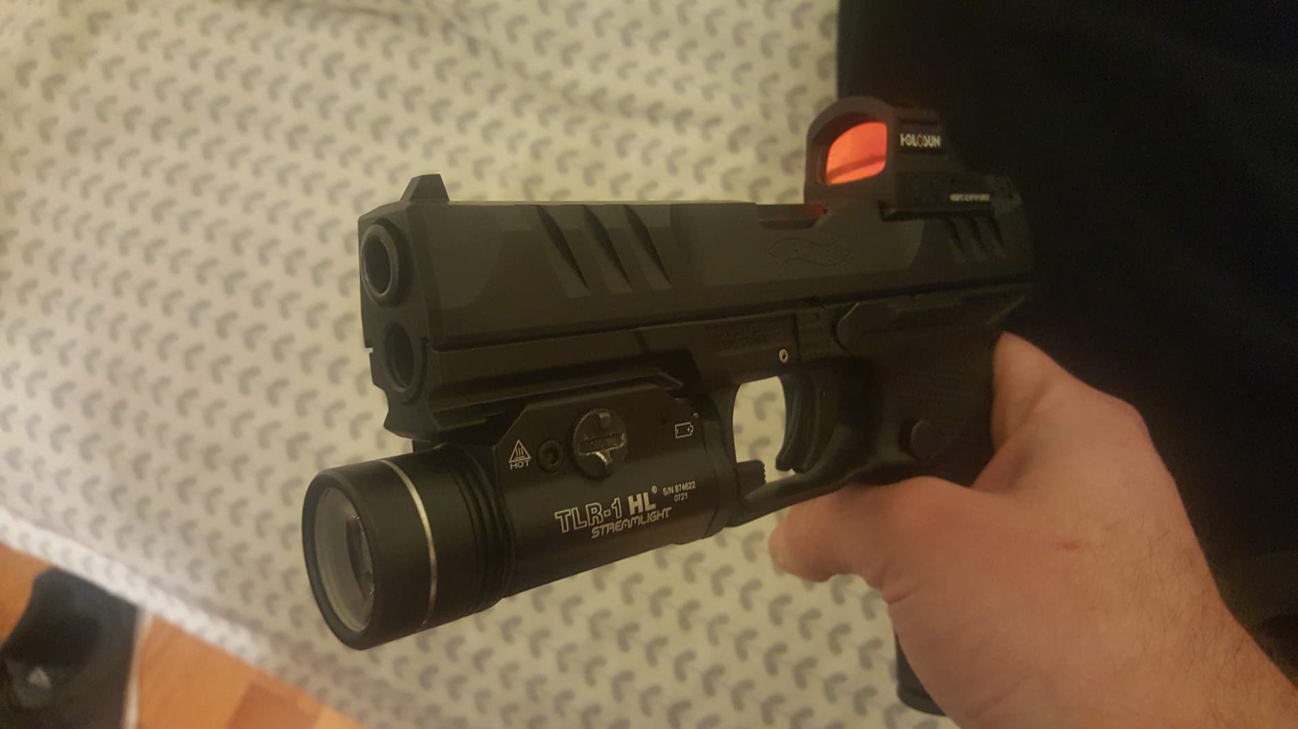 Streamlight 69260 TLR-1 HL Tactical Gun Light, Black | 1,000 lumens; 20,000 candela; wide beam; rail key kit included; IPX7 waterproof customer photo 1