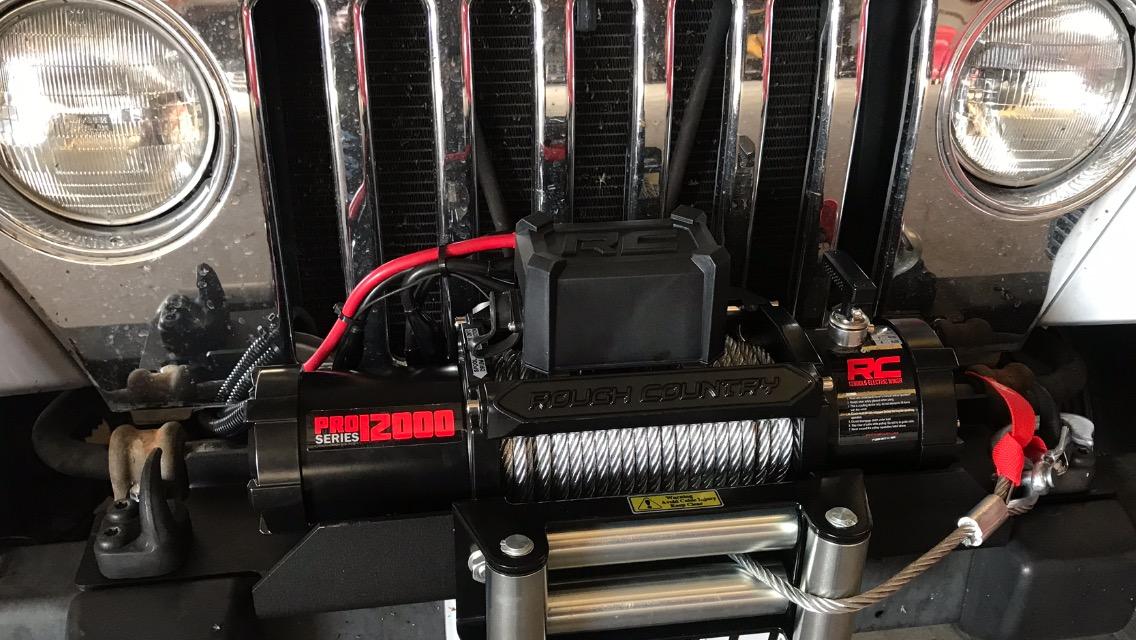 Rough Country 12,000LB PRO Series Electric Winch - Waterproof 12V 6HP Winch with Steel Cable & Wired Remote for Jeeps Truck SUV Off-Road Recovery customer photo 2