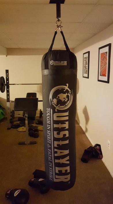 Outslayer 100 lbs Filled Heavy Bag | Custom Colors for Boxing, Kickboxing, Taekwondo & MMA Training | Made in USA customer photo 1