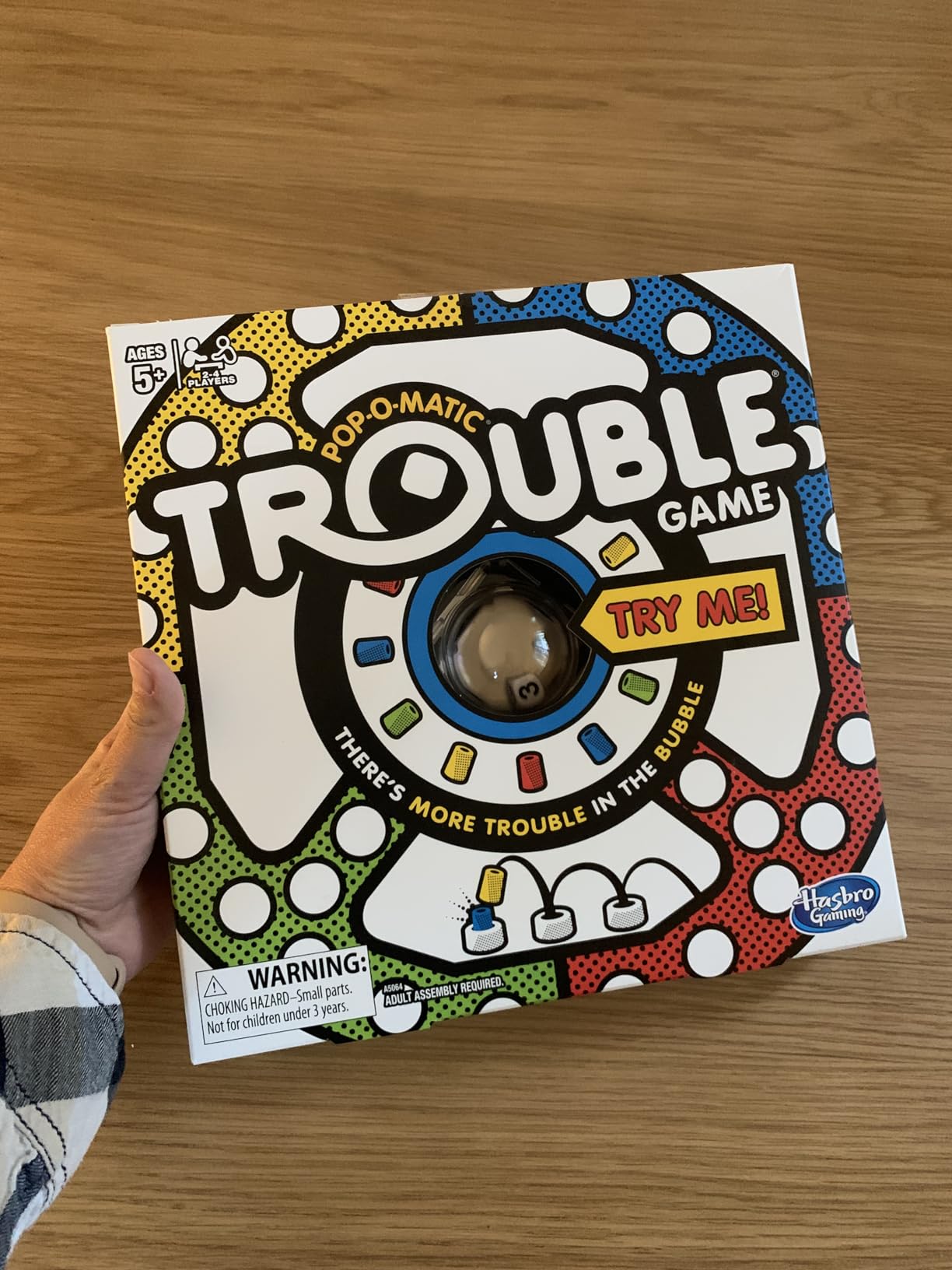 Hasbro Gaming Trouble Board Game for Kids Ages 5 and Up 2-4 Players customer photo 1