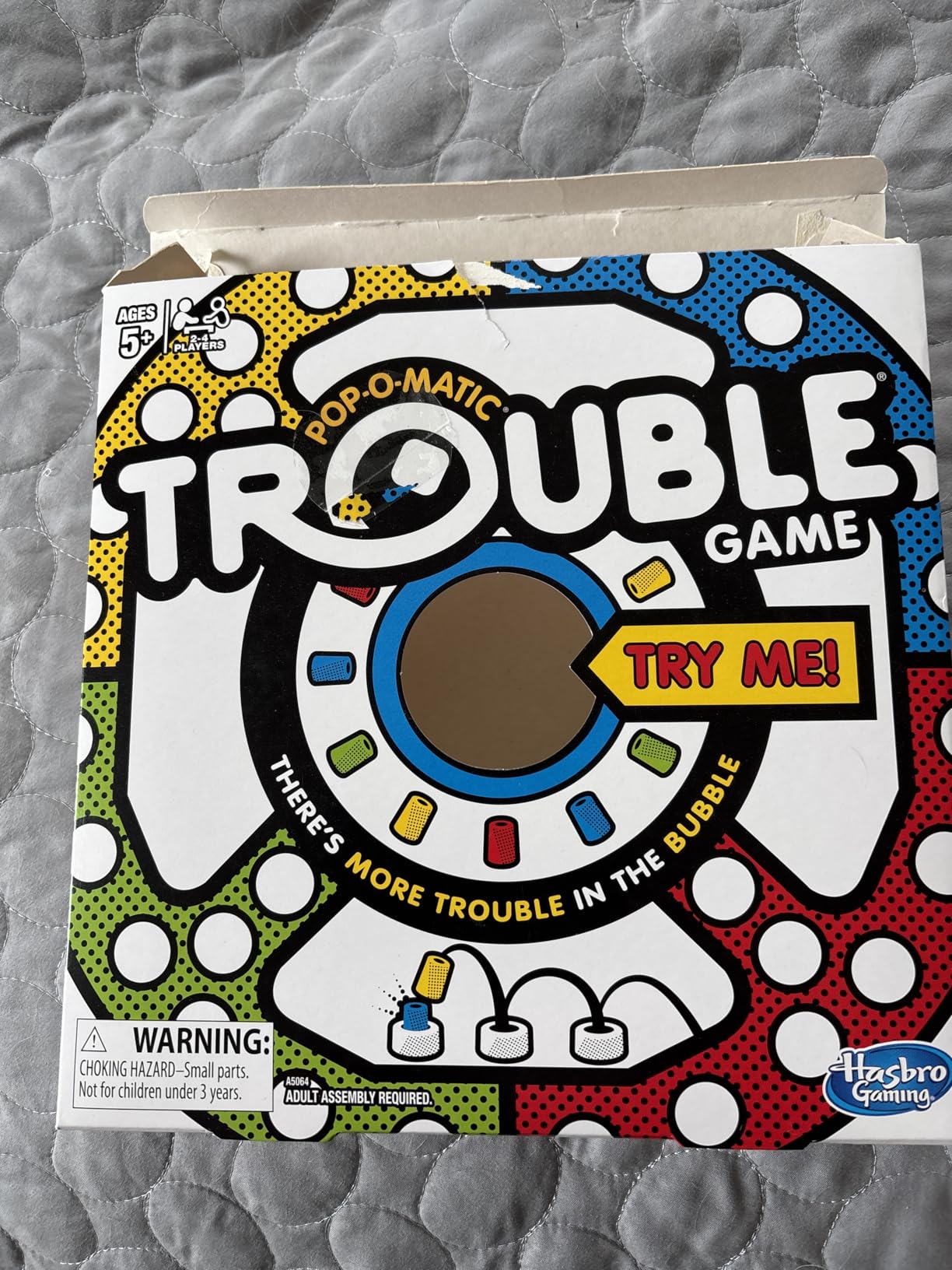 Hasbro Gaming Trouble Board Game for Kids Ages 5 and Up 2-4 Players customer photo 2