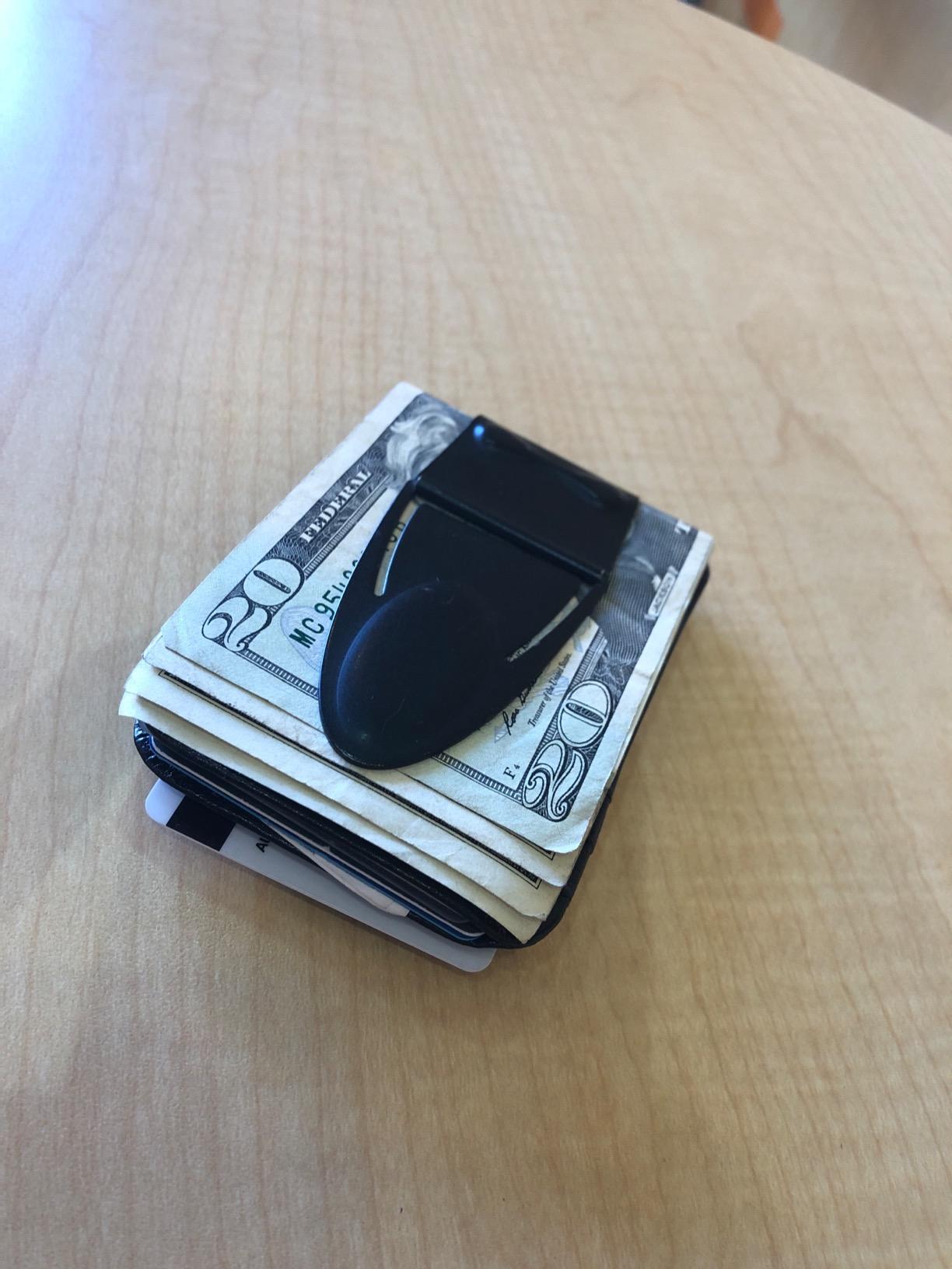 Geneva Black Matte MoneyClamp with Wallet, The Only Money Clip that Never Loses Its Grip, Forever Warranty customer photo 1