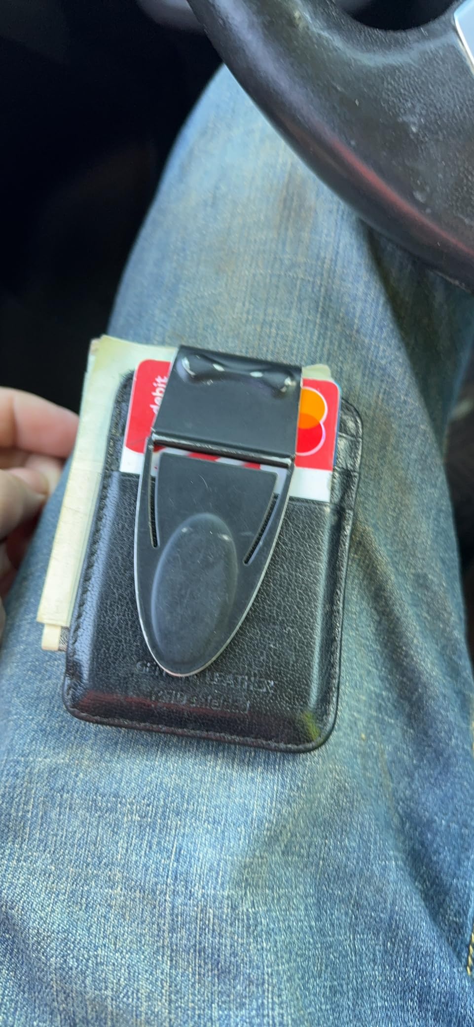 Geneva Black Matte MoneyClamp with Wallet, The Only Money Clip that Never Loses Its Grip, Forever Warranty customer photo 2