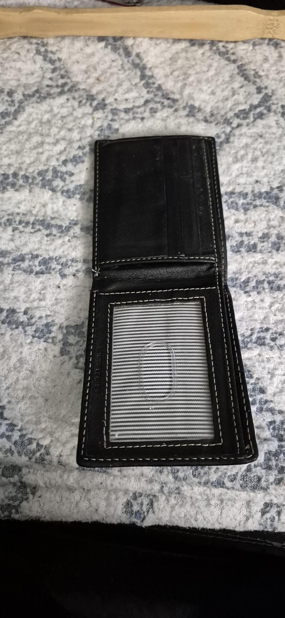 Timberland Men's Blix Slimfold Leather Wallet, Black, One Size customer photo 2