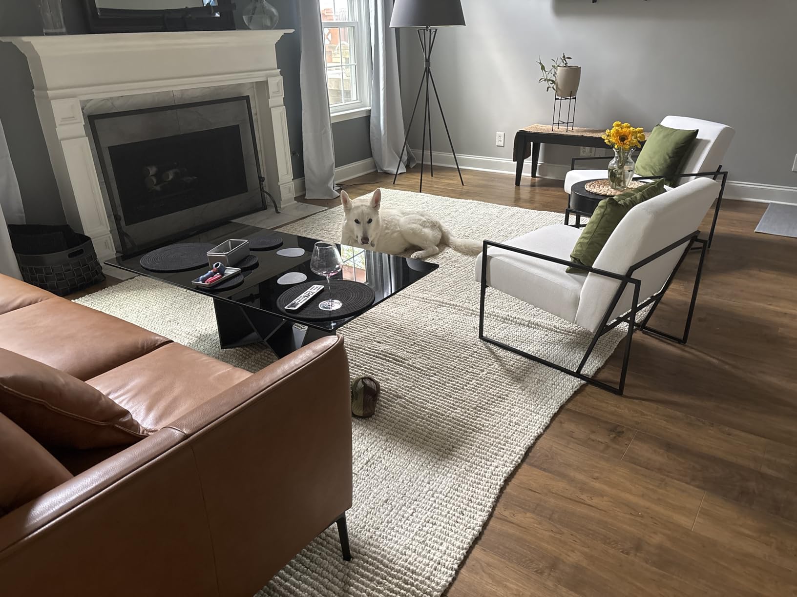 SAFAVIEH Area Rug 3x5 - Natural Fiber Collection - Natural Brown, Handmade Jute & Coir, Farmhouse Style, Chunky Textured Thick Pile (NF747A) customer photo 1
