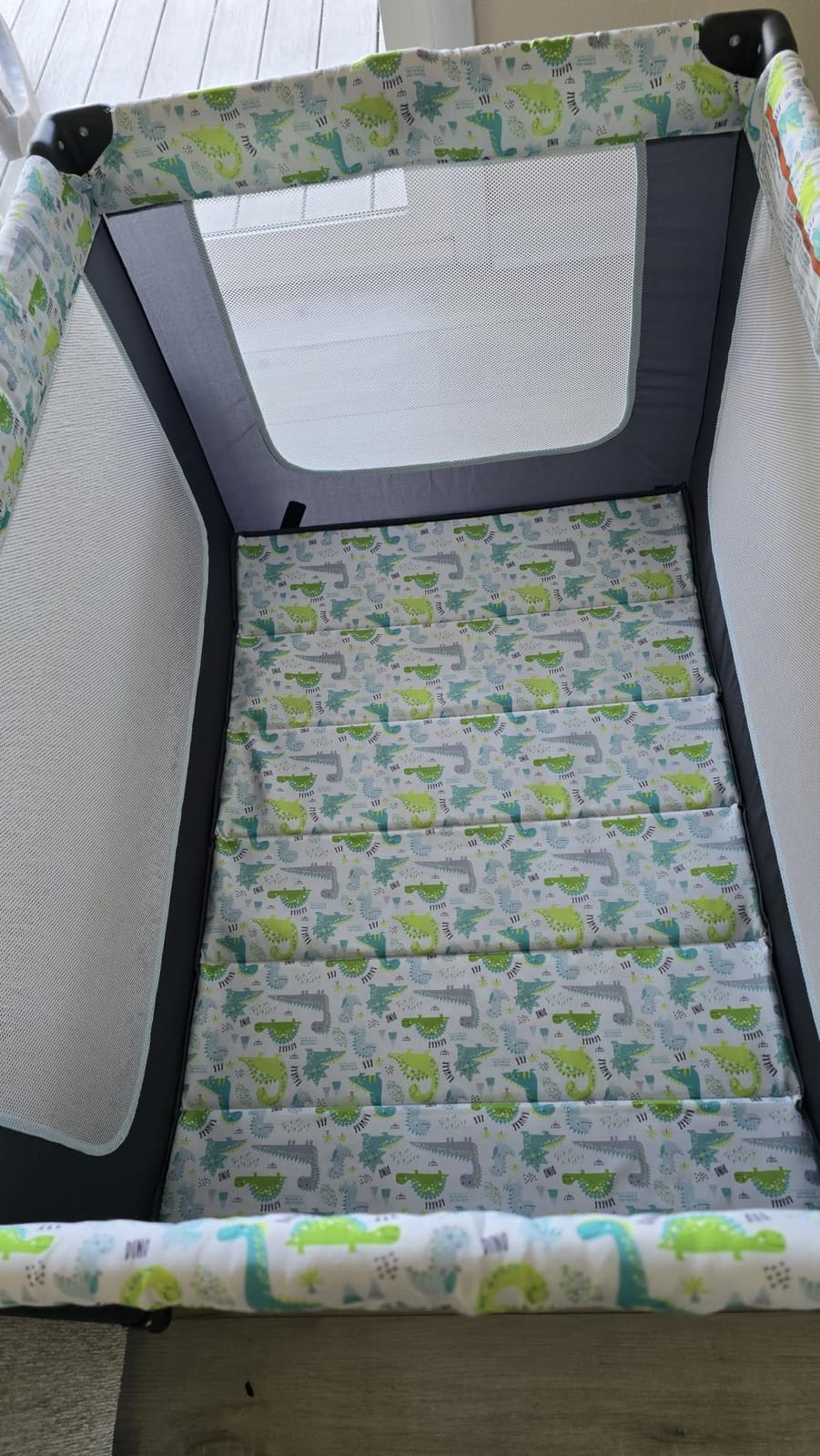 Dream On Me Zodiak Portable Playard, Compact for Travel, Carry Bag, Gray & Pink customer photo 1
