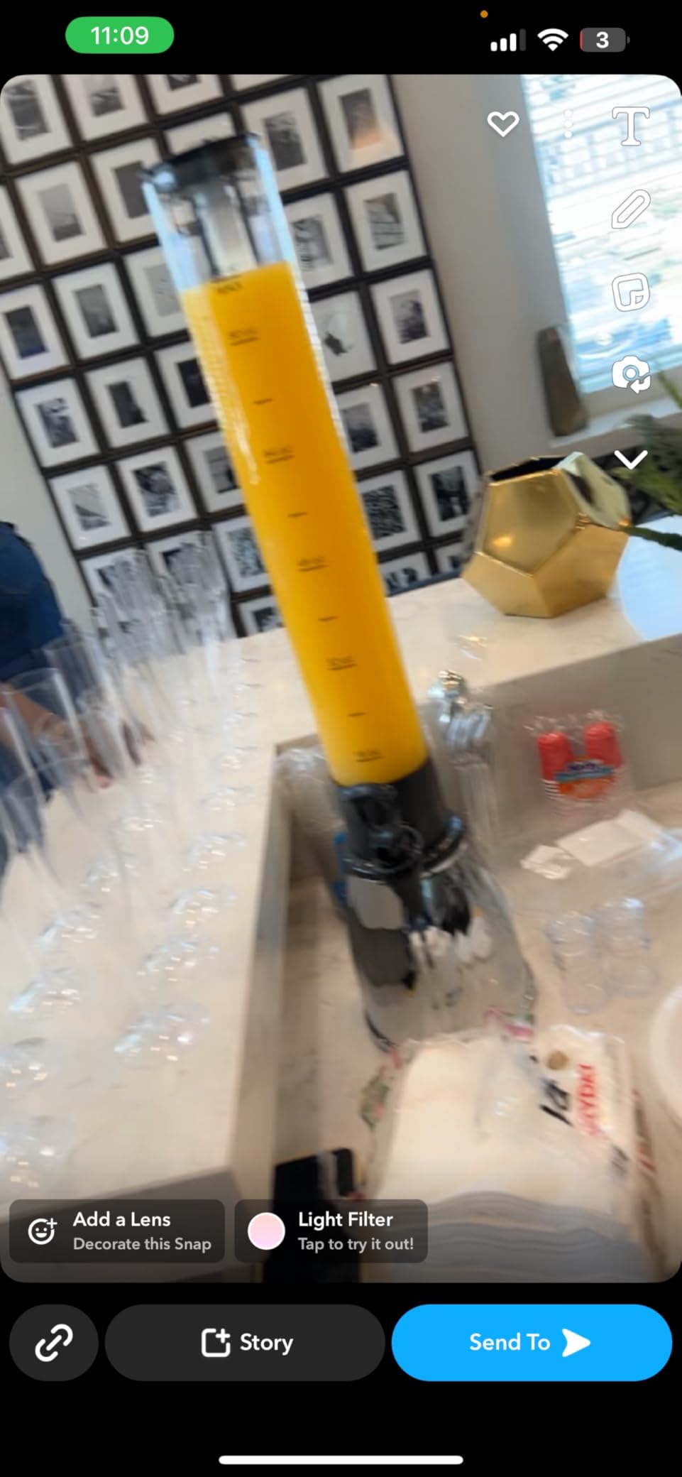 OGGI Beer Tower 88oz - Beverage Dispenser with Spigot & Ice Tube, Margarita Tower, Mimosa Tower, Perfect Drink Dispensers for Parties, Drink Tower, Holds 6 Pints of Beer - Stainless customer photo 2