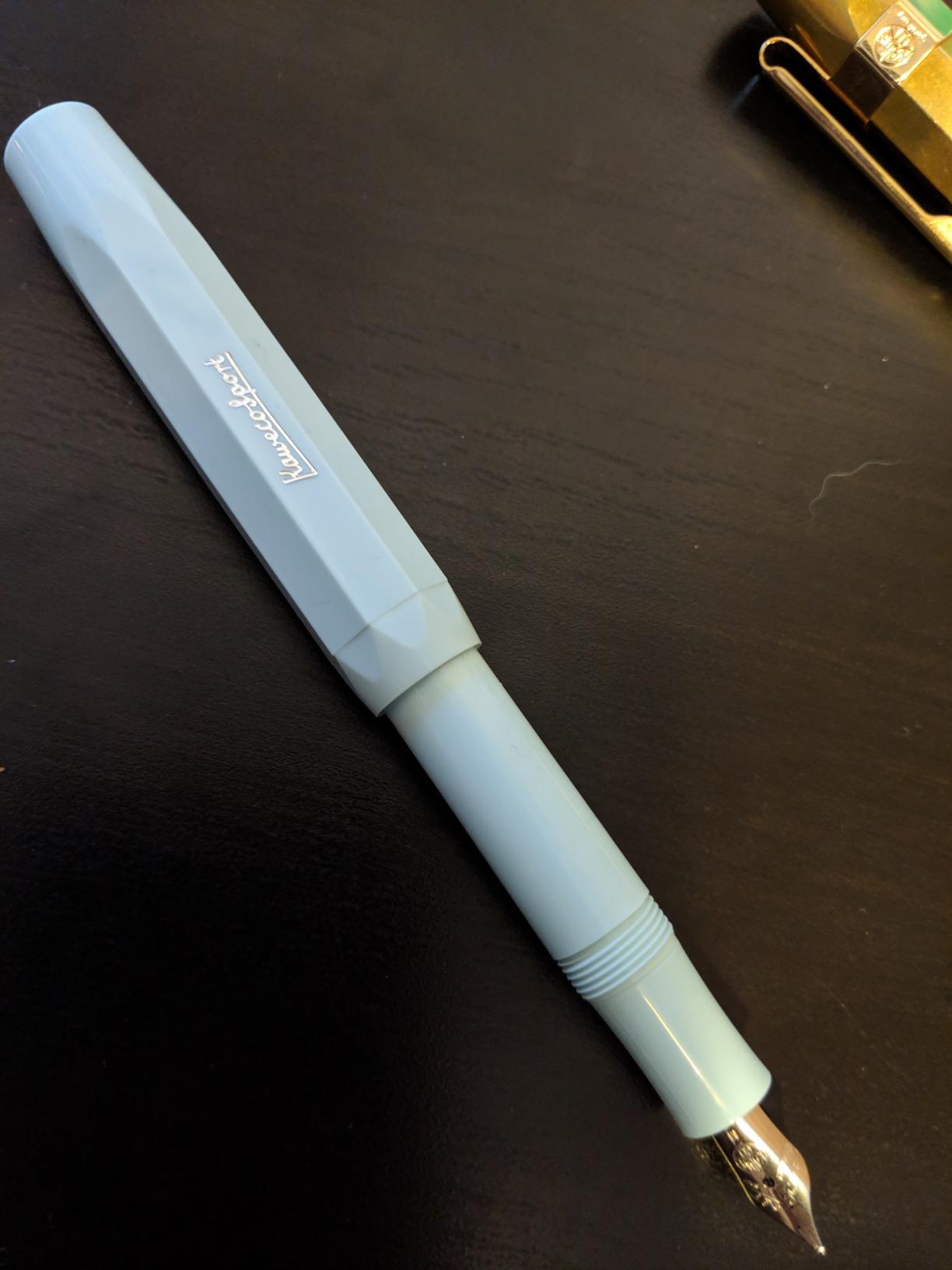 Kaweco Skyline Sport Fountain Pen I Premium Fountain Pen Luxury for Ink Cartridges with High-Quality Steel Nib I Sport Fountain Pen 13.5 cm Black Nib Width W customer photo 2