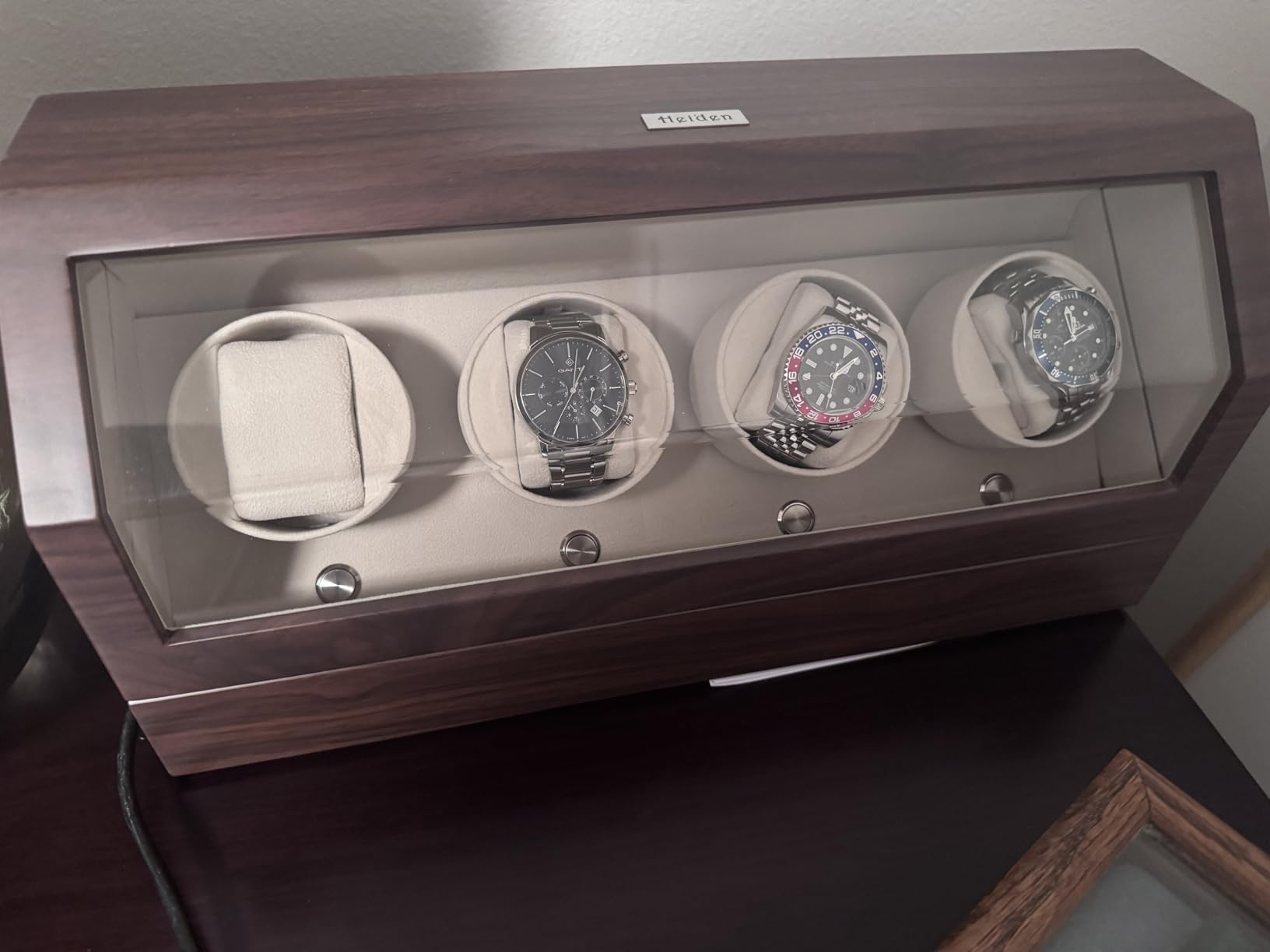 Watch Winder for Automatic Watches - Quad Watch Winders for Rolexs - Japanese Motor - Multiple Settings - Zero Magnetization customer photo 1