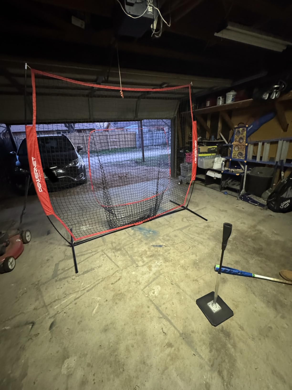 PowerNet Baseball Softball Practice Net 7x7 with Baseball Accessories for Practice Pitching, Batting & Fielding, Ball Caddy, Weighted Baseballs, Tee customer photo 1