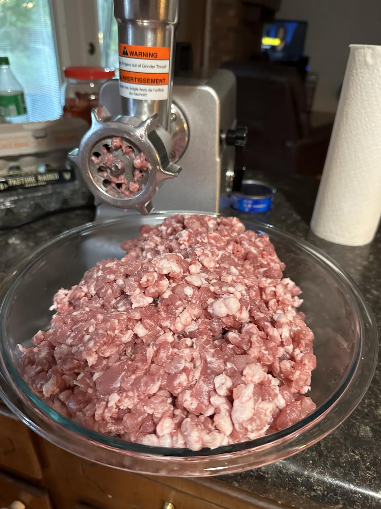 LEM Products MightyBite #8 Meat Grinder, 500 Watt Aluminum Electric Meat Grinder for Home Use, Compact Food Processor for Grinding, Sausage Stuffing, Cooking customer photo 2