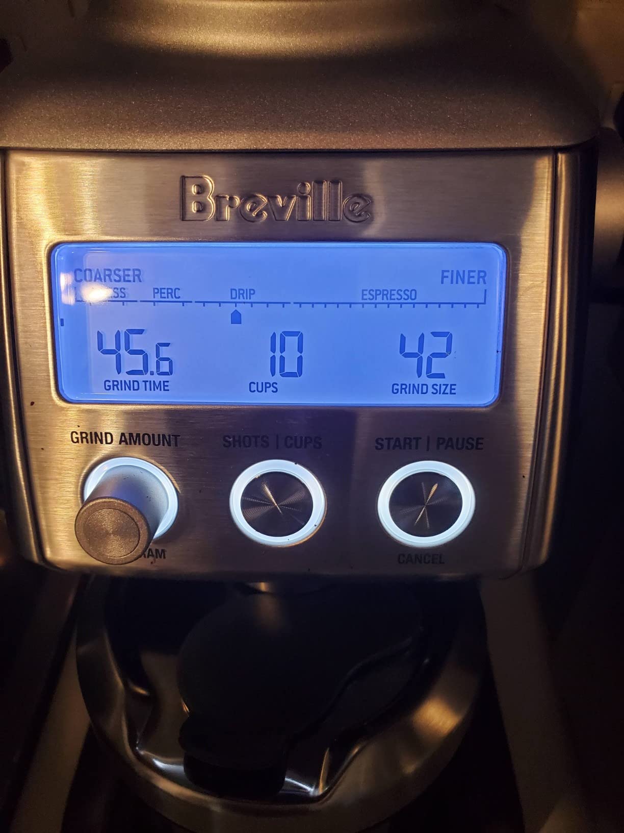 Breville BCG820BSS Smart Grinder Pro, Brushed Stainless Steel | Grind coffee and espresso beans precisely with programmable conical burr grinder including 60 settings for any brew method customer photo 1