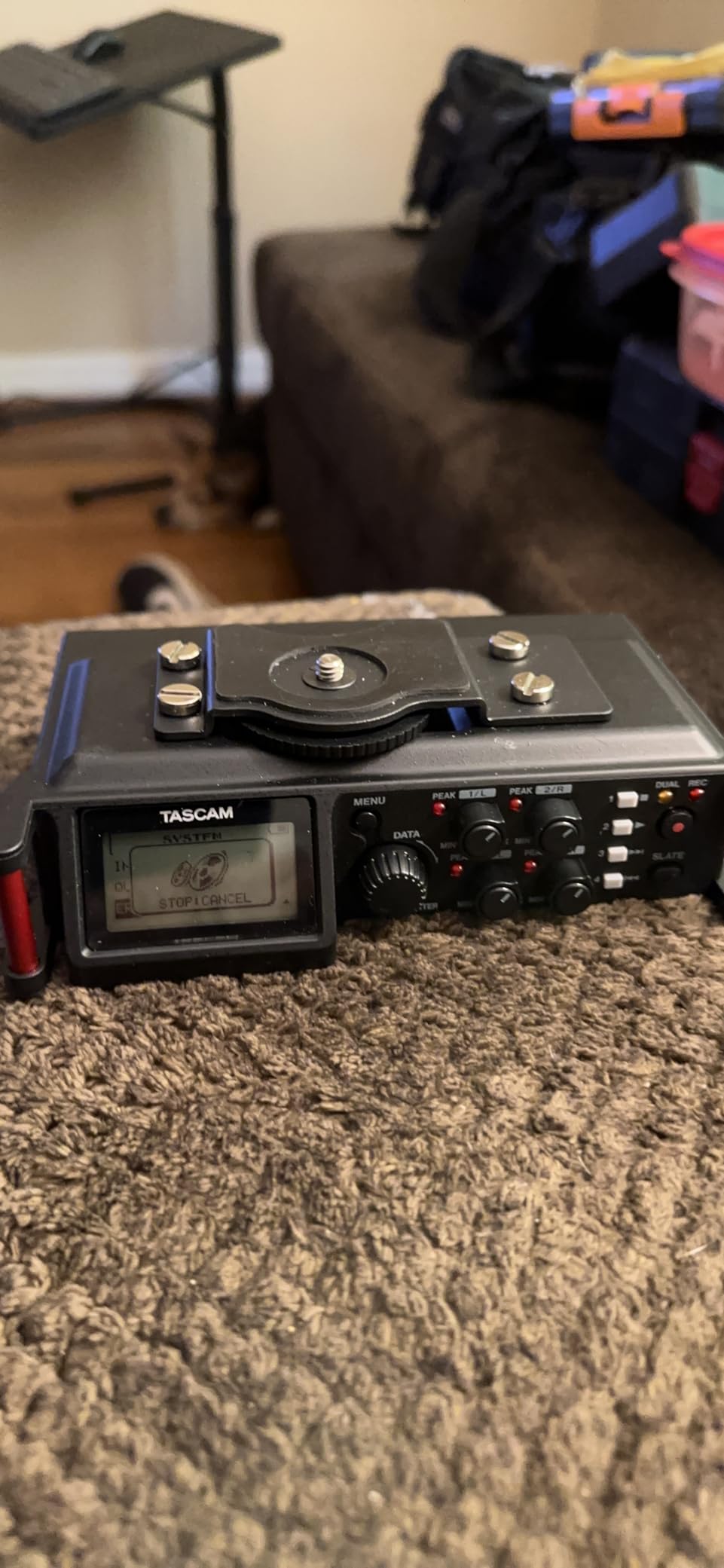 TASCAM 4-Channel Portable Audio Recorder for Videographers, 4 Combo XLR/TRS Inputs, 2 Internal Mics, Limiter, HP Filter (DR-70D) customer photo 1