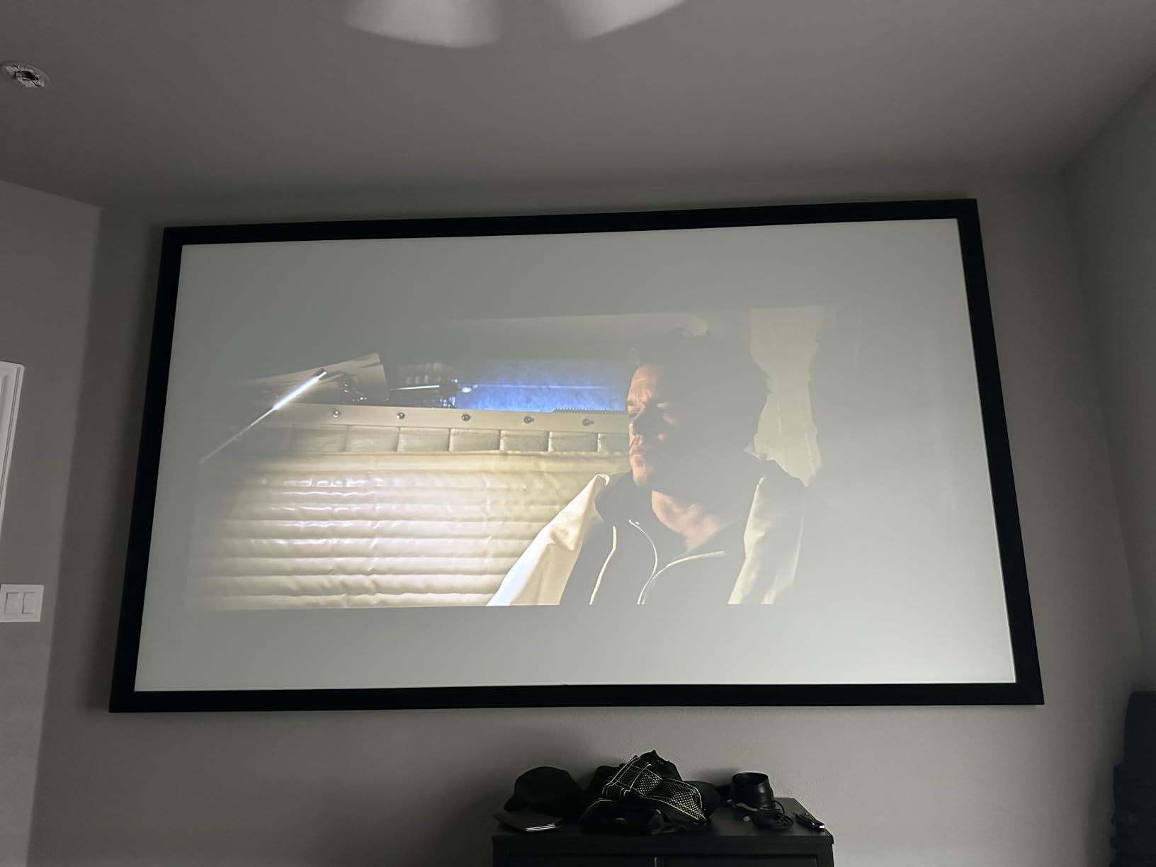 Silver Ticket Products STR Series 6 Piece Home Theater Fixed Frame 4K / 8K Ultra HD, HDTV, HDR & Active 3D Movie Projection Screen, 16:9 Format, 110