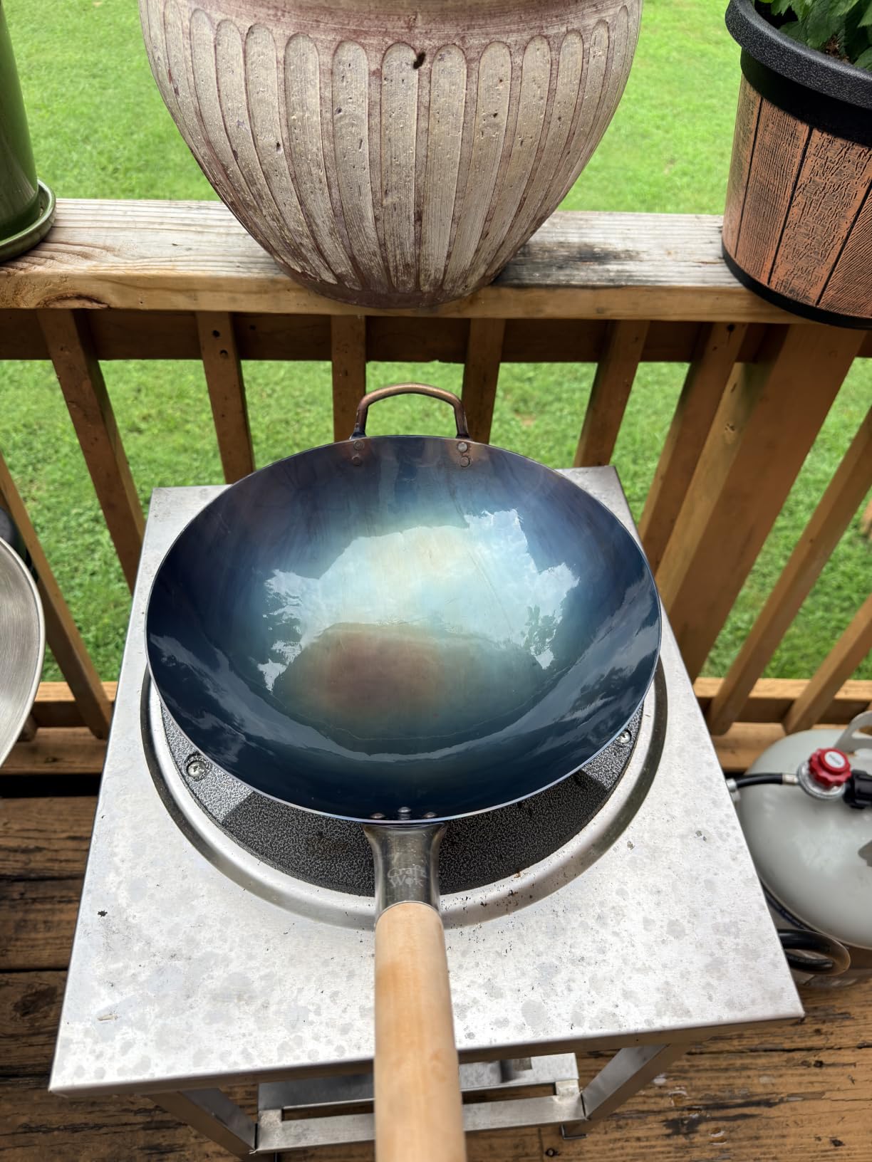 Craft Wok Traditional Hand Hammered Chinese Carbon Steel Wok, 14 Inch Round Bottom (731W88) customer photo 1