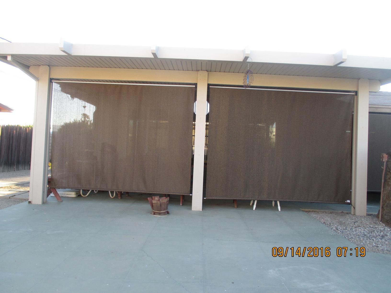 Coolaroo Outdoor Cordless Sun Blocking Roller Shade customer photo 2