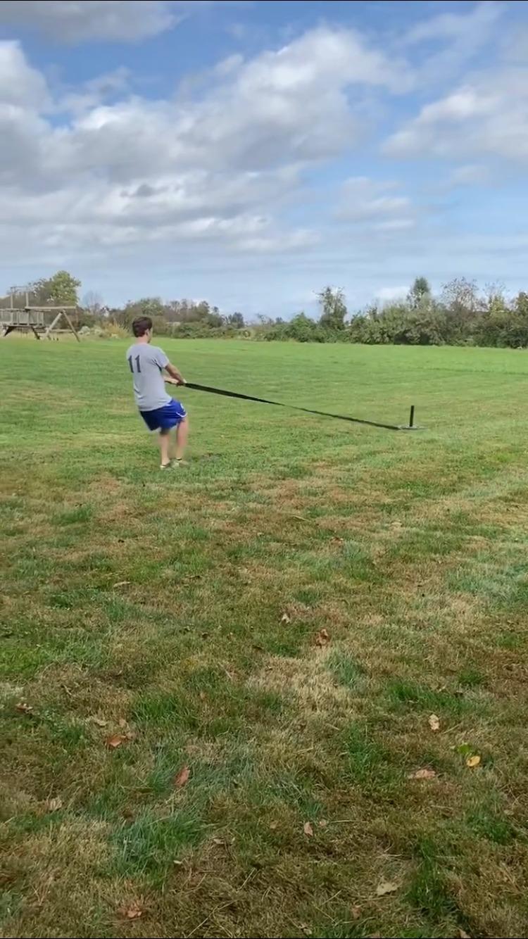 Titan Fitness Power Speed Training Sled with 14.5ft Leash, 500 LB Capacity, Weighted Drag or Pull Sled for Speed, Agility, and Strength Training customer photo 2