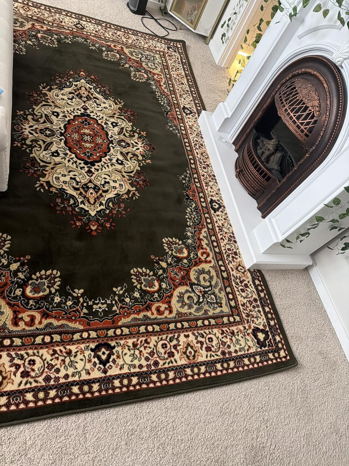 Unique Loom Reza Collection Traditional Persian Style Area Rug, 8 x 10 ft, Brown/Ivory customer photo 1