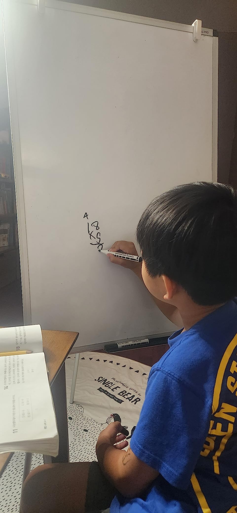 VIZ-PRO Magnetic Easel Whiteboard, 36 x 24 Inches, Height Adjustable Stand | 3' x 2' Portable Tripod Dry Erase Board with Flipchart Stand, Includes Marker Tray, for Office, Home and School customer photo 1