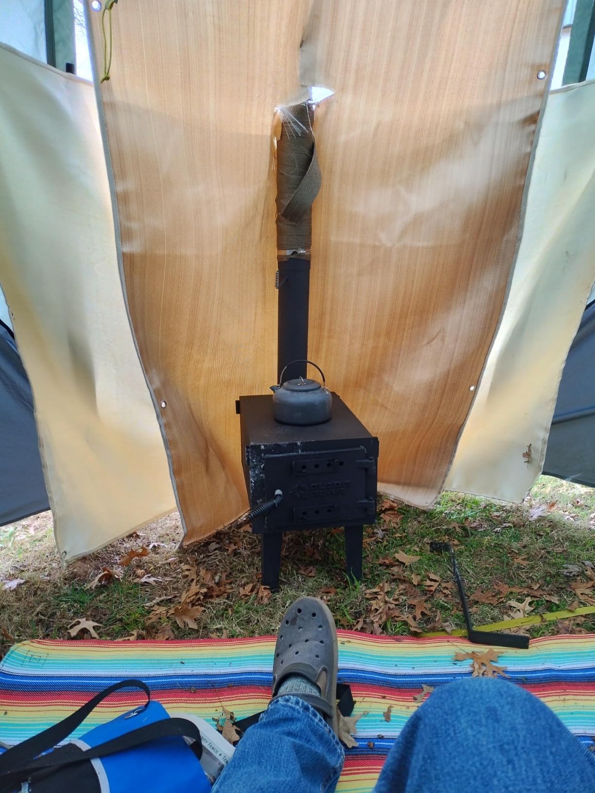Guide Gear Outdoor Wood Burning Stove; Portable with Chimney Pipe for Cooking and Camping customer photo 2