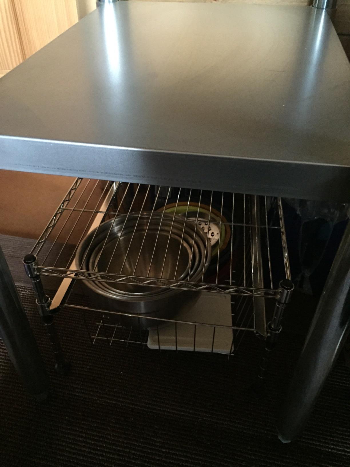 GRIDMANN Stainless Steel Work Table 72 x 30 Inches, NSF Commercial Kitchen Prep Table with Under Shelf for Restaurant and Home customer photo 2
