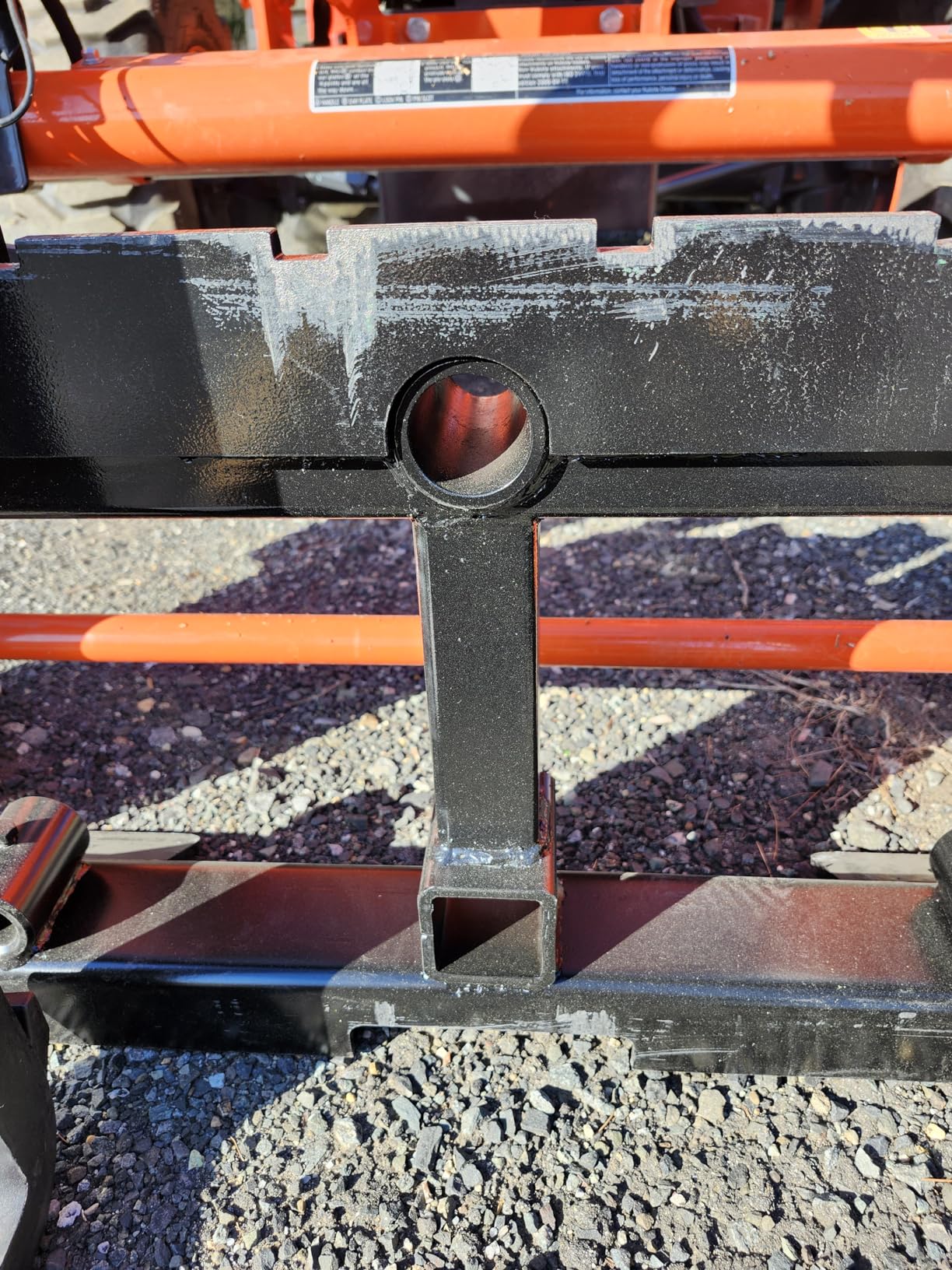 Titan Attachments Standard Series Skid Steer Pallet Fork Frame, 48 in | Quick Tach Connection Fits SSQA Loader Mounts for Fast Swaps. Rated 4,000 lb with a 2-inch Receiver Hitch for Towing customer photo 2