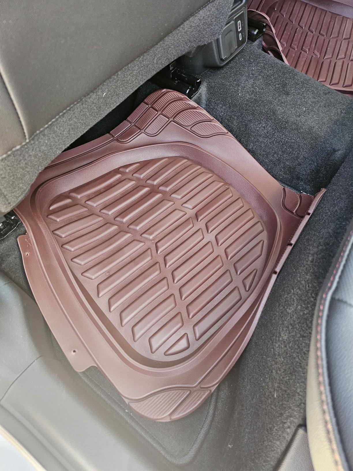 Motor Trend MT-921-BK FlexTough Tortoise - Heavy Duty Rubber Floor Mats for Car SUV Van & Truck - All Weather Protection - Deep Dish (Black) customer photo 1
