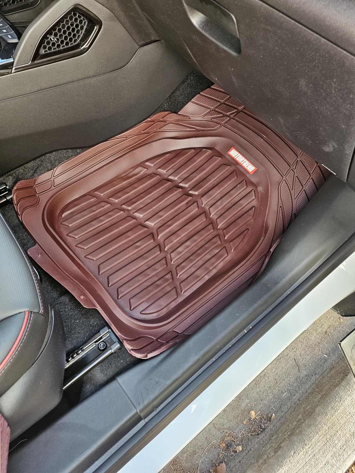 Motor Trend MT-921-BK FlexTough Tortoise - Heavy Duty Rubber Floor Mats for Car SUV Van & Truck - All Weather Protection - Deep Dish (Black) customer photo 2