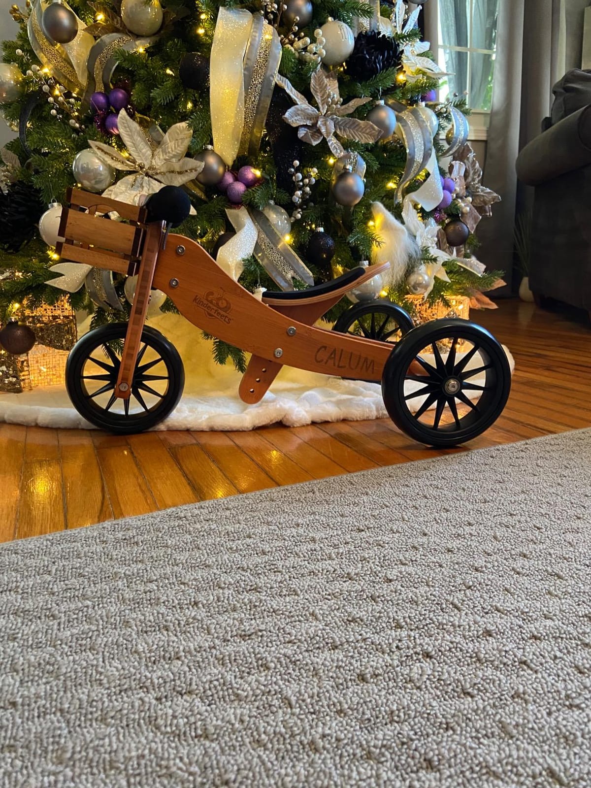 Kinderfeets Balance-Bike - Wooden Balance Bike | Adjustable Seat, Puncture-Proof Tires, Eco-Friendly customer photo 2