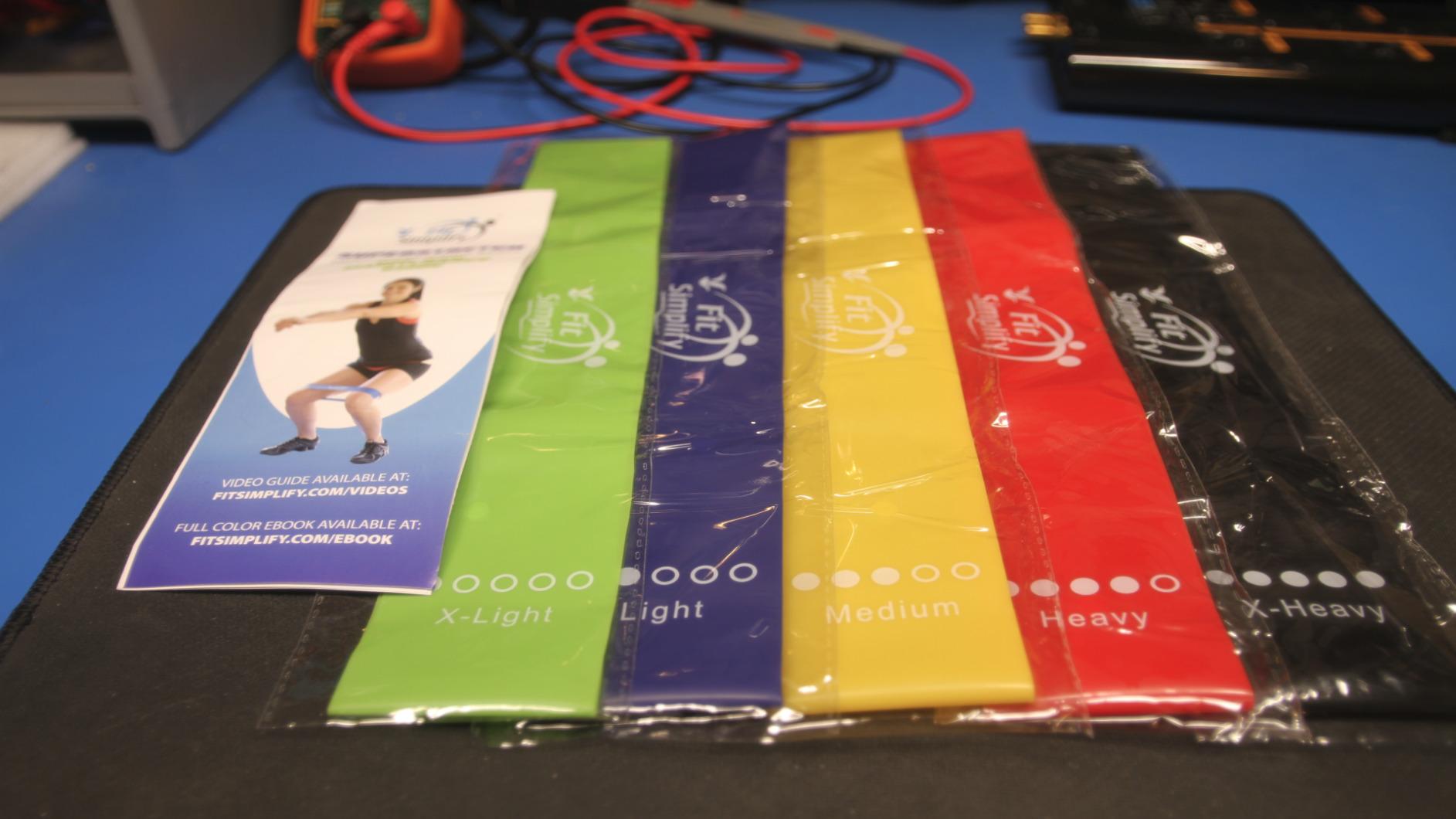 Fit Simplify Resistance Loop Exercise Bands with Instruction Guide and Carry Bag, Set of 5 customer photo 1