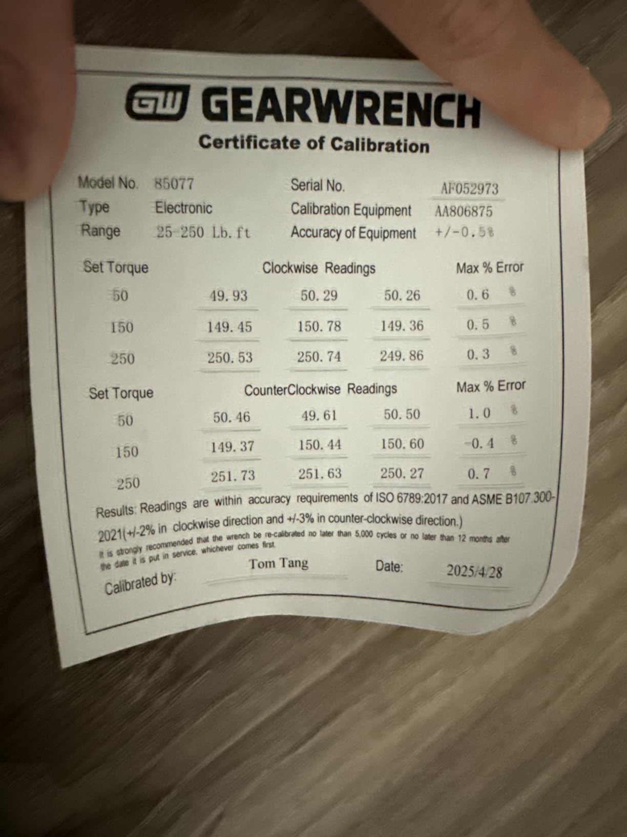 GEARWRENCH 1/2 Drive Electronic Torque Wrench | 85077 customer photo 2