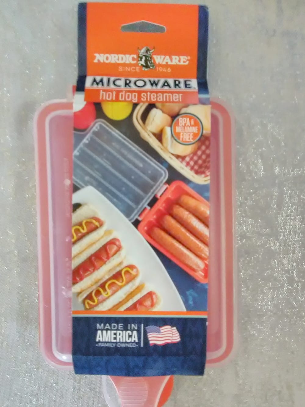 Nordic Ware Hot Dog Steamer, Red customer photo 1