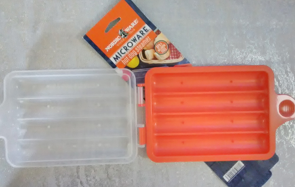 Nordic Ware Hot Dog Steamer, Red customer photo 2