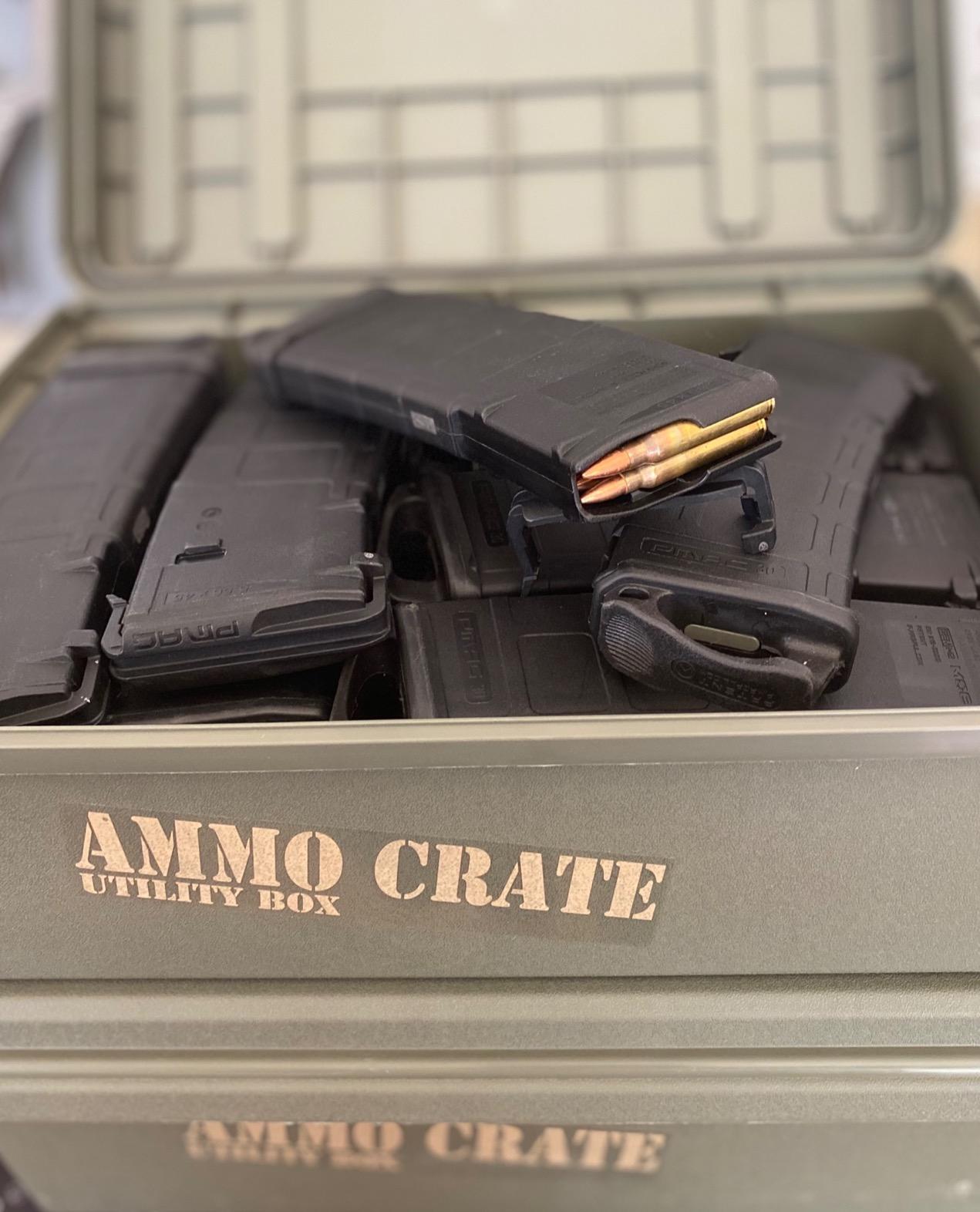 MTM ACR4-18 Ammo Crate Utility Box - Carry up to 65lbs of gear - Stackable design, double padlock for security - Water-resistant O-ring seal - Army Green customer photo 2
