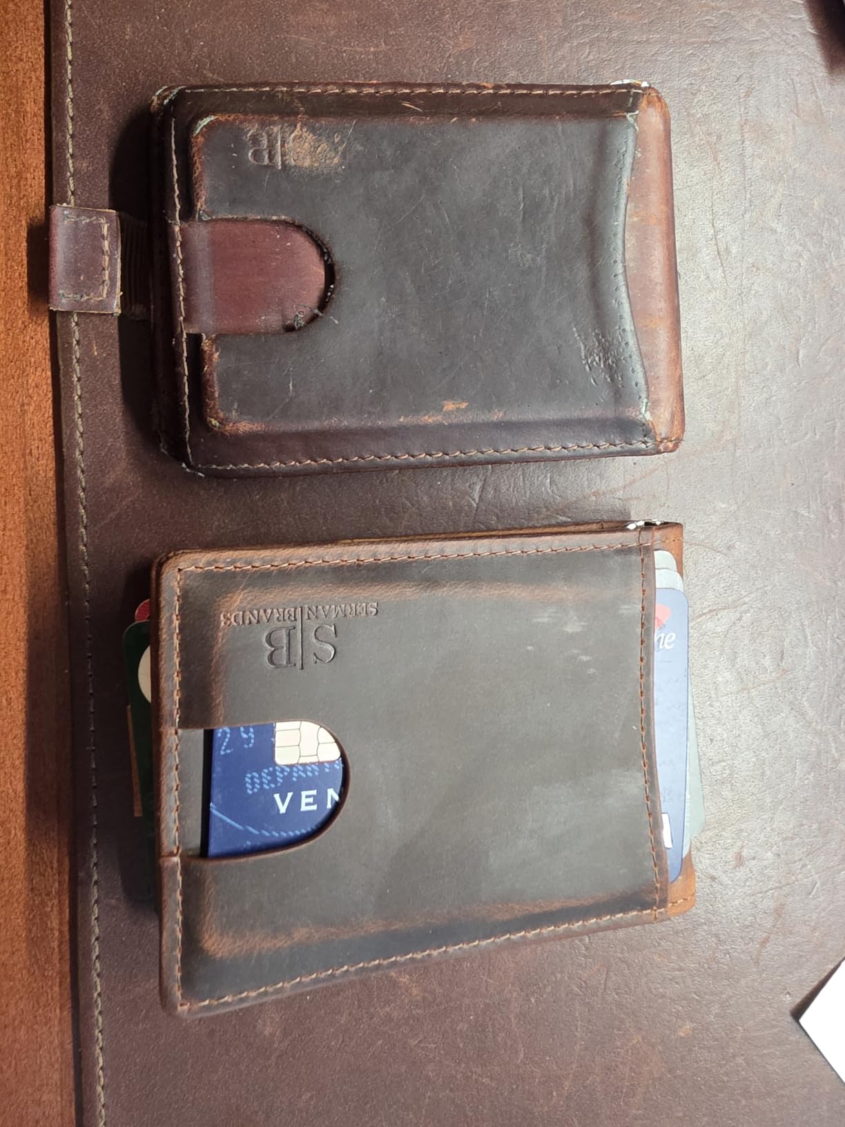 RFID Blocking Slim Bifold Genuine Leather Minimalist Front Pocket Wallets for Men with Money Clip Thin Mens customer photo 1