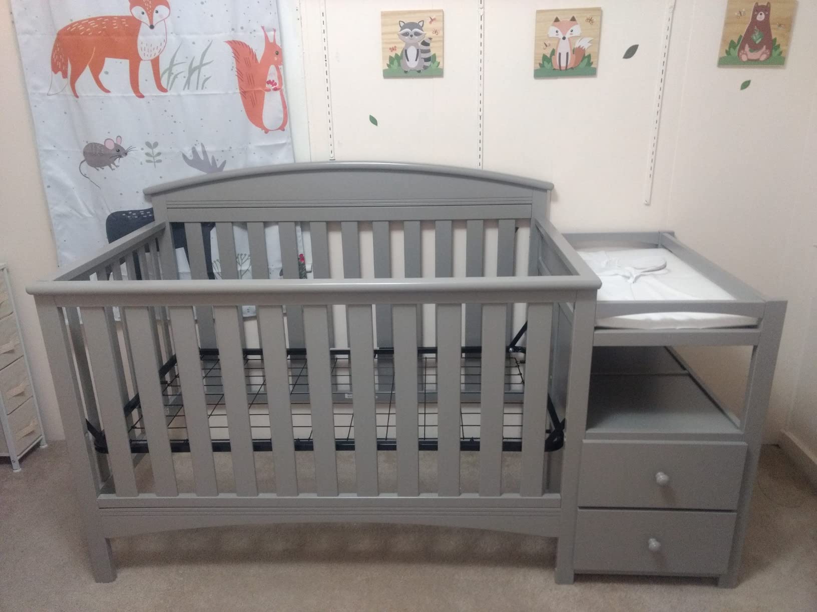 Delta Children Abby Convertible Crib and Changer, Bianca White customer photo 1