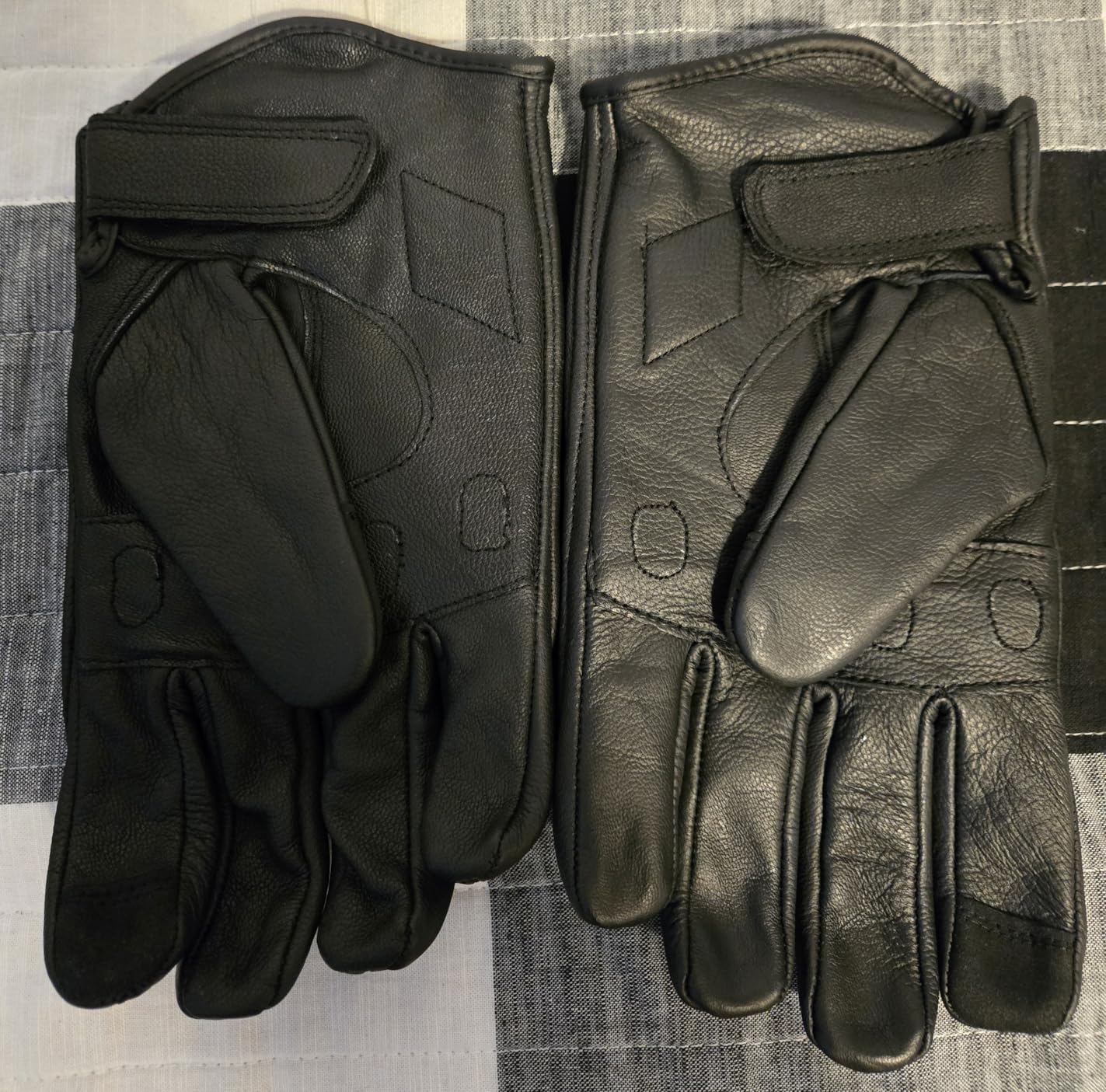 COMMUTER Motorcycle Gloves Premium Leather for Men Motorbike Riding Gloves | Touch Screen, Knuckle Protection, Non Slip Grip, Reinforced Padded Palm, for Cruiser Biker Street Racing Powersports customer photo 1