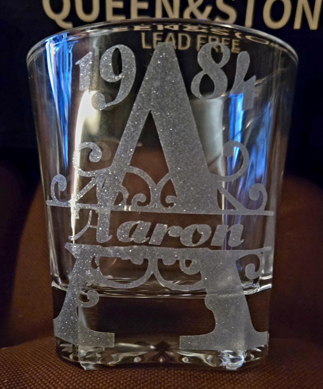 Square 25oz Whiskey Decanter with Glass Stopper customer photo 2