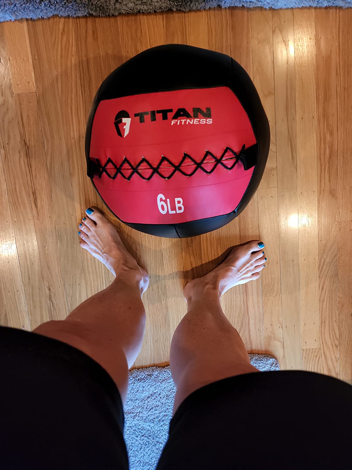 Titan Fitness Soft Leather Medicine Wall Ball Durable, Endurance, Cardio, Core Strength customer photo 1