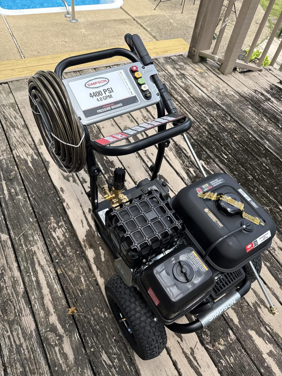 Simpson PowerShot 4400 PSI Gas Pressure Washer, 4.0 GPM, CRX 420cc Engine customer photo 1