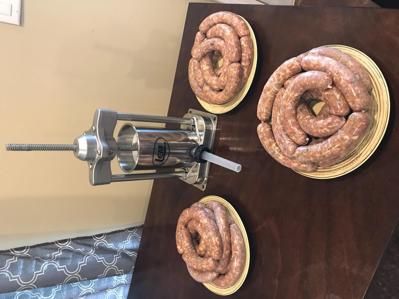 LEM Products MightyBite 5 lb Sausage Stuffer, Professional Design, Stainless Steel customer photo 1
