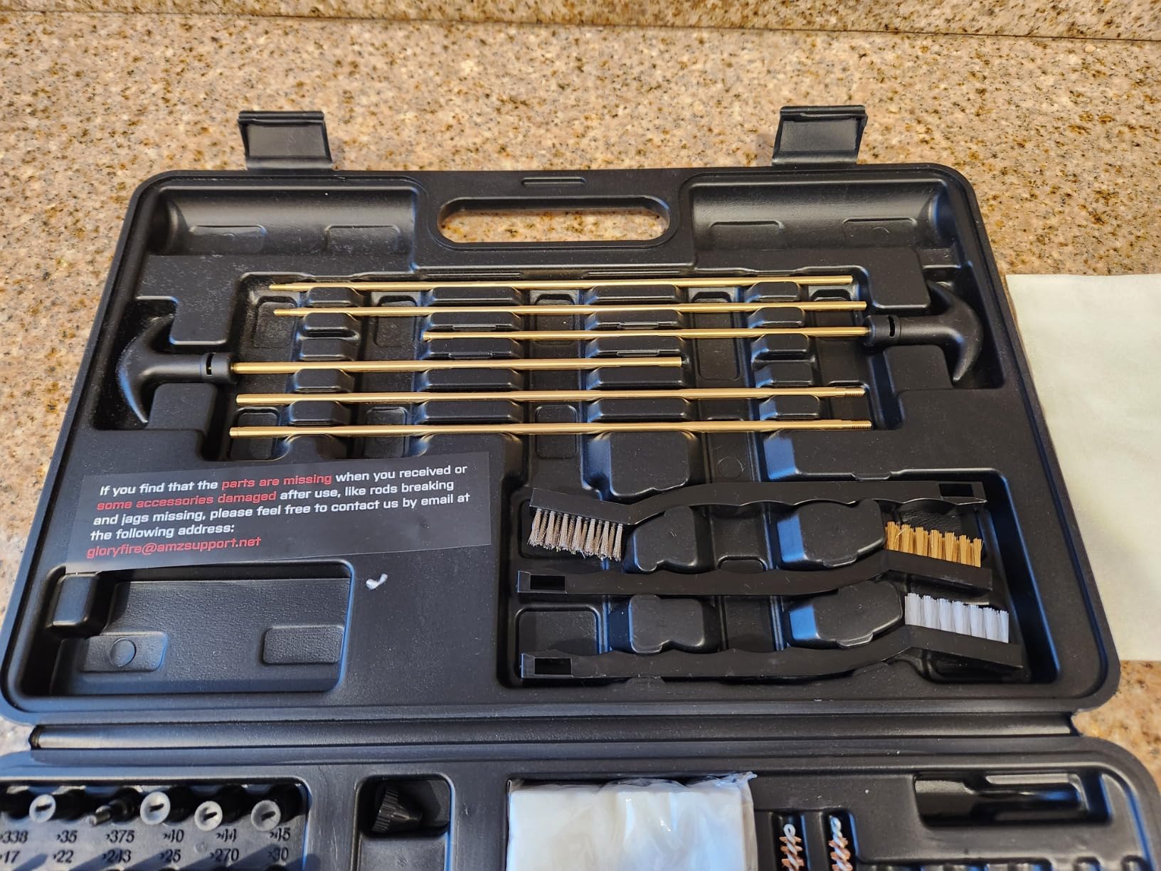 GLORYFIRE Universal Gun Cleaning Kit with Jags and Rods for All Caliber | Gun Brushes, Cotton Mops, Pistol Cleaning Kit for Hunting and Shooting, Hunting Gear Gun Accessories for Men customer photo 1